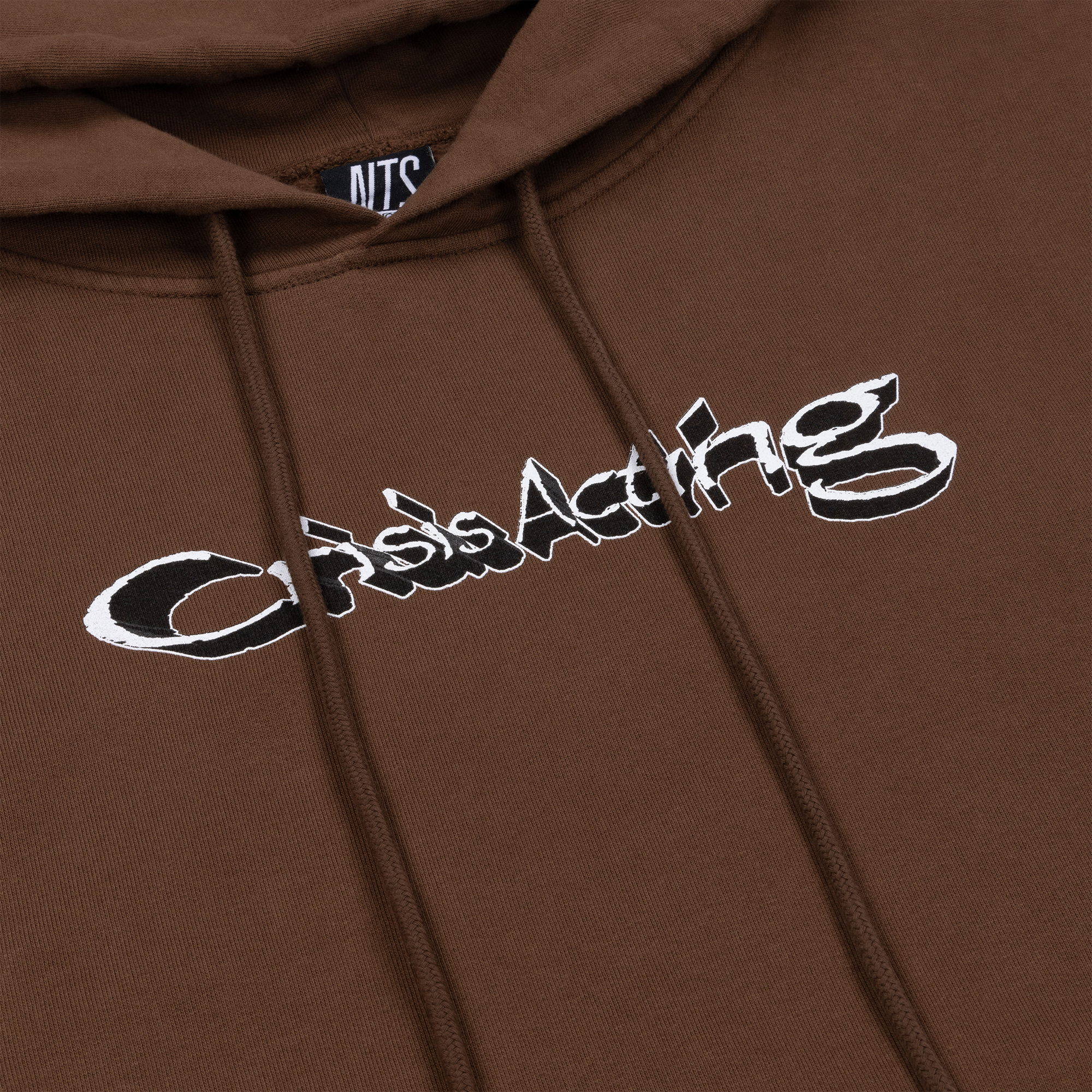 NTS RADIO - Crisis Acting x NTS Logo Hoodie - Brown