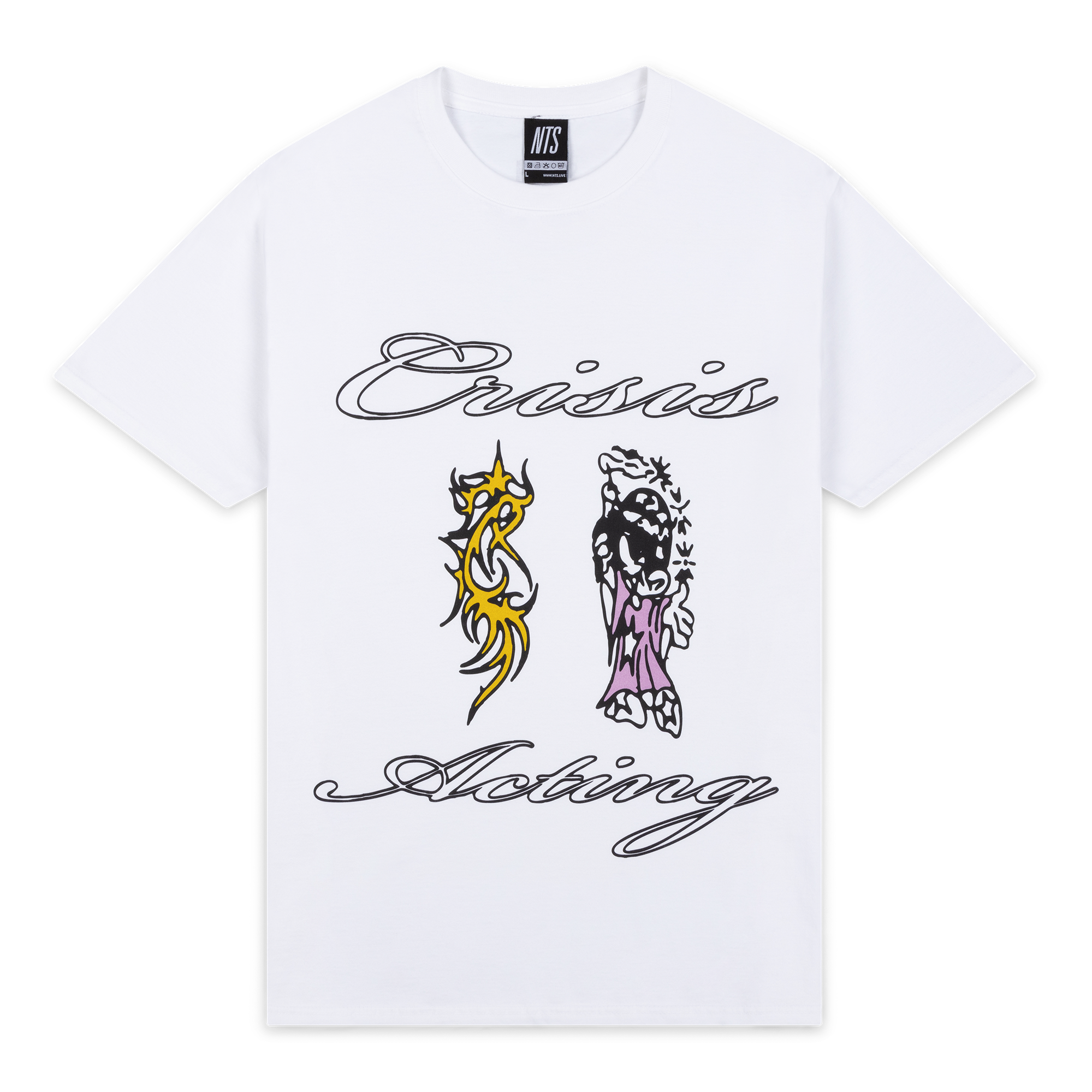 NTS RADIO - Crisis Acting x NTS Magick T-Shirt - White