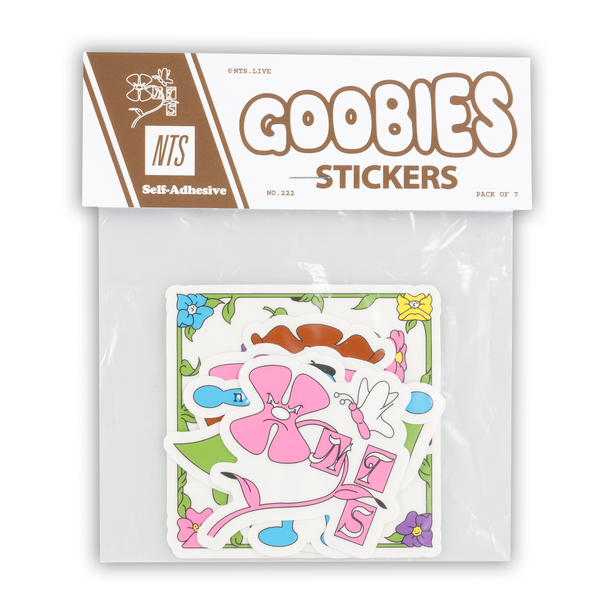 NTS RADIO - Flower Sticker Pack - Multi-Coloured