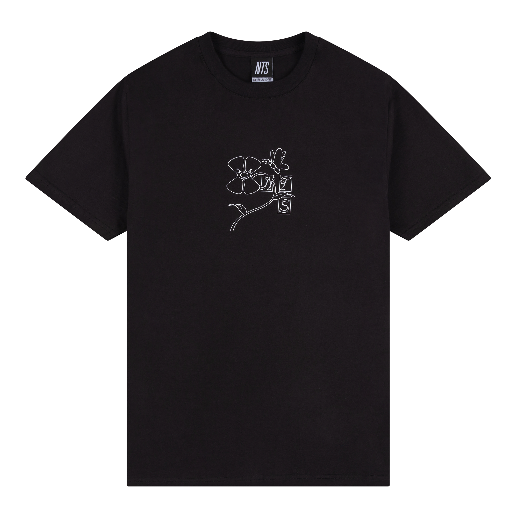 NTS RADIO - Flower Tee - Black