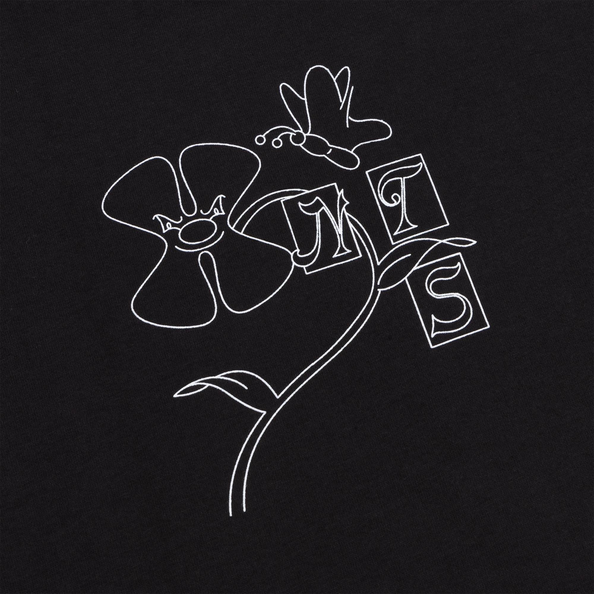 NTS RADIO - Flower Tee - Black