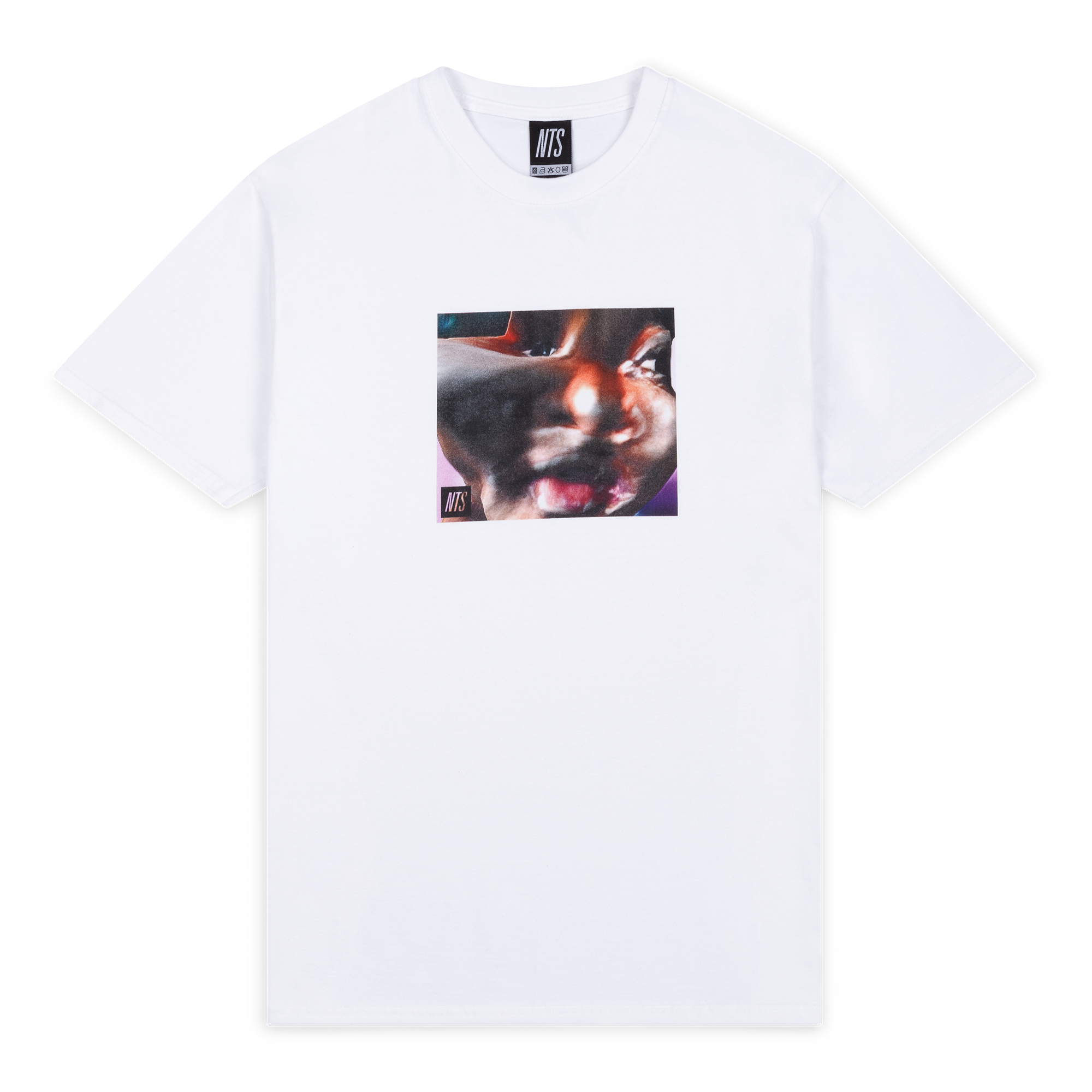NTS RADIO - Frank Dorrey x NTS Squish Face Tee - White