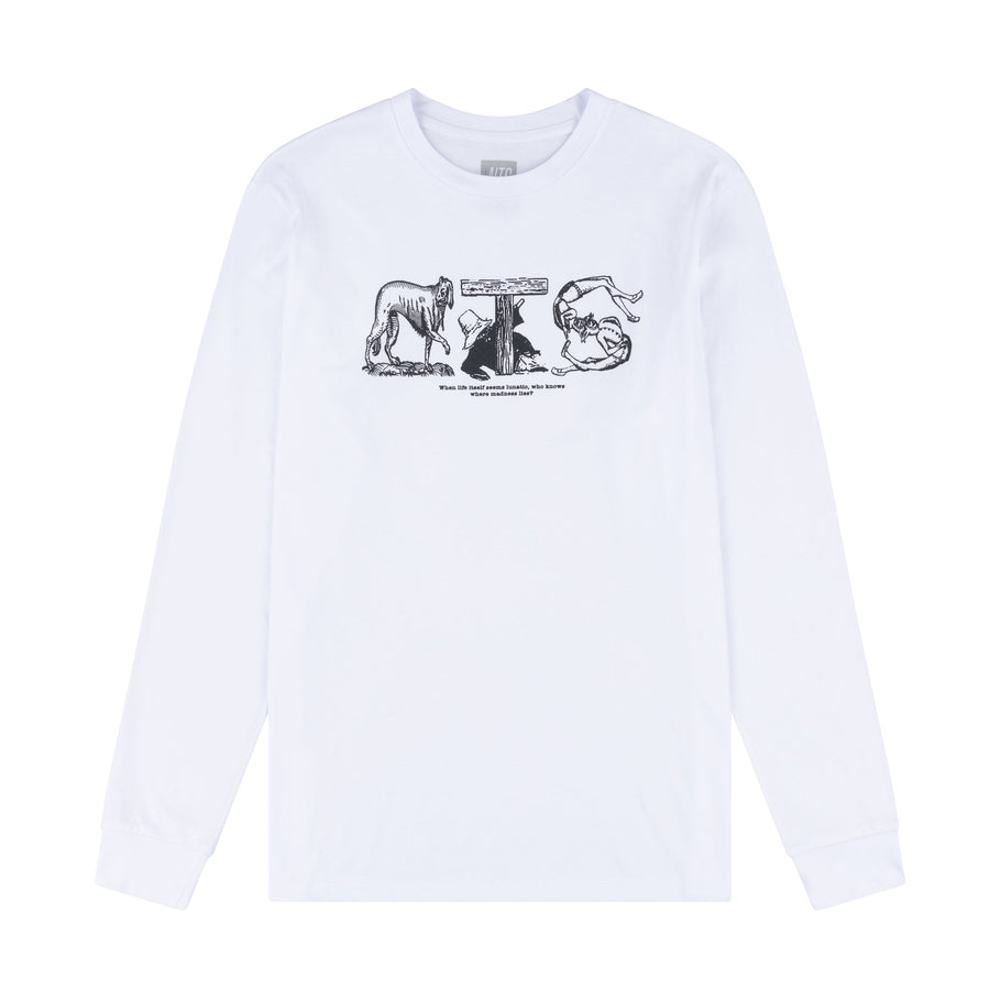 LUNATIO WHITE LONGSLEEVE TEE