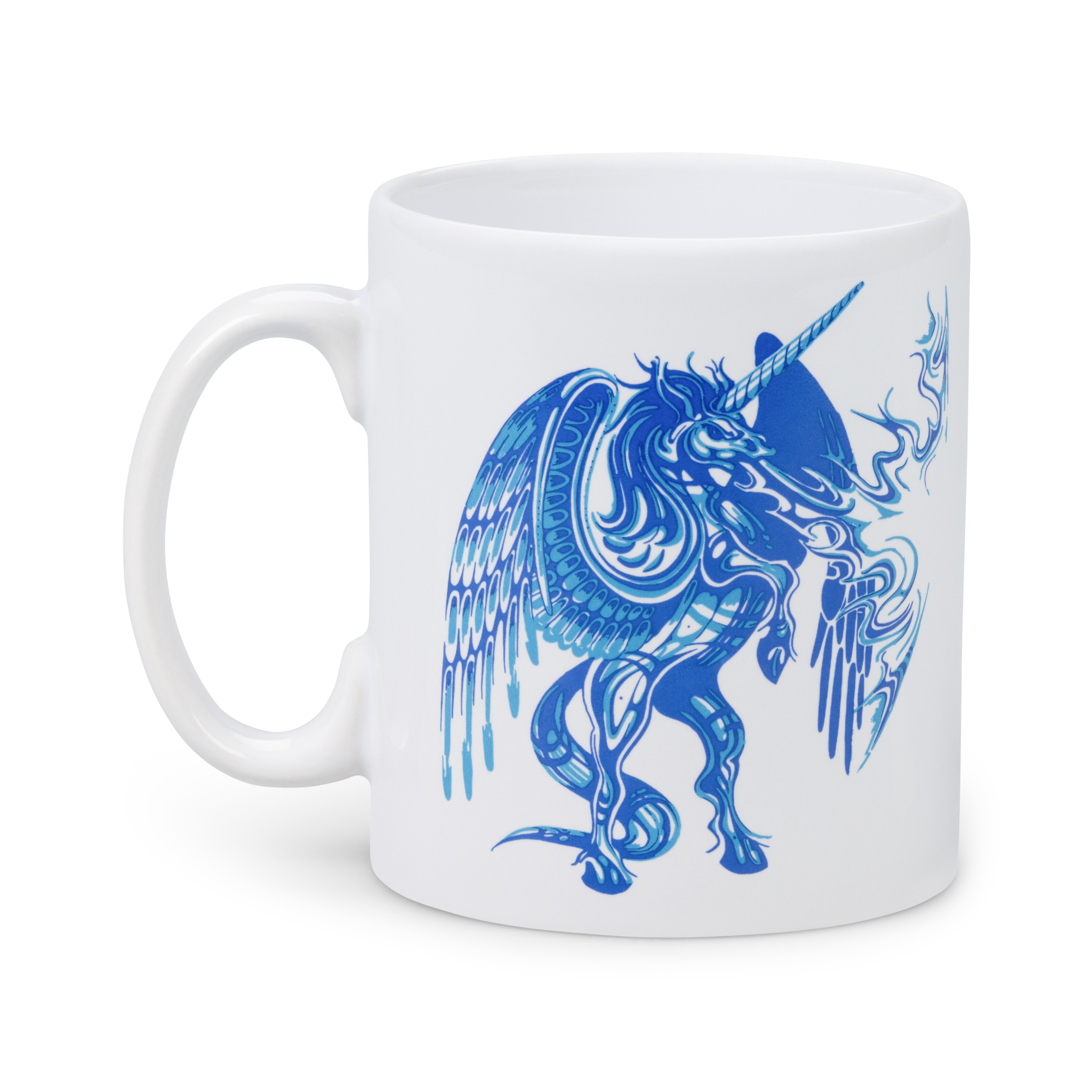 NTS RADIO - Fire Breathing Unicorn Mug - White