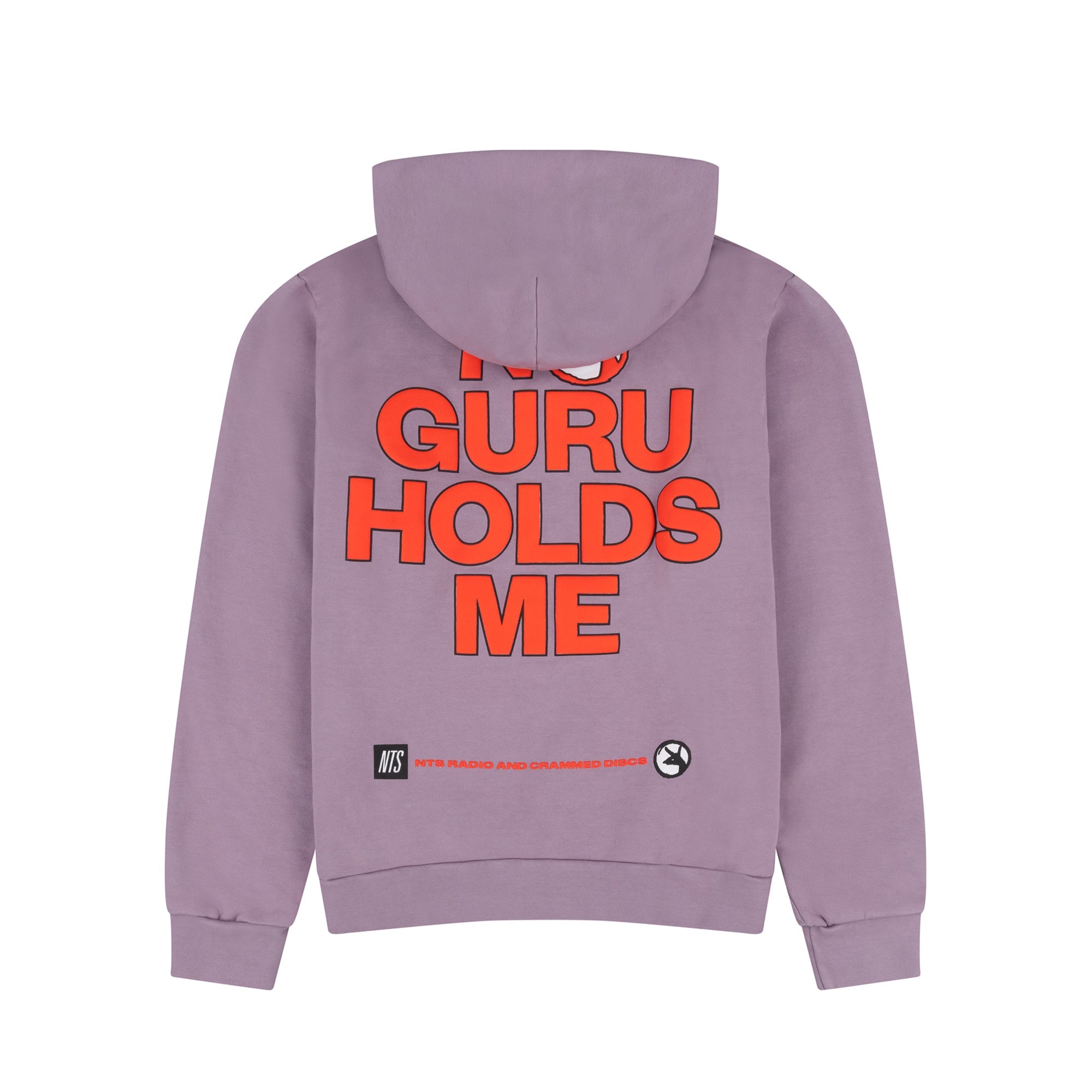 CRAMMED DISCS X NTS NO GURU HOLDS ME HOODIE - LILAC