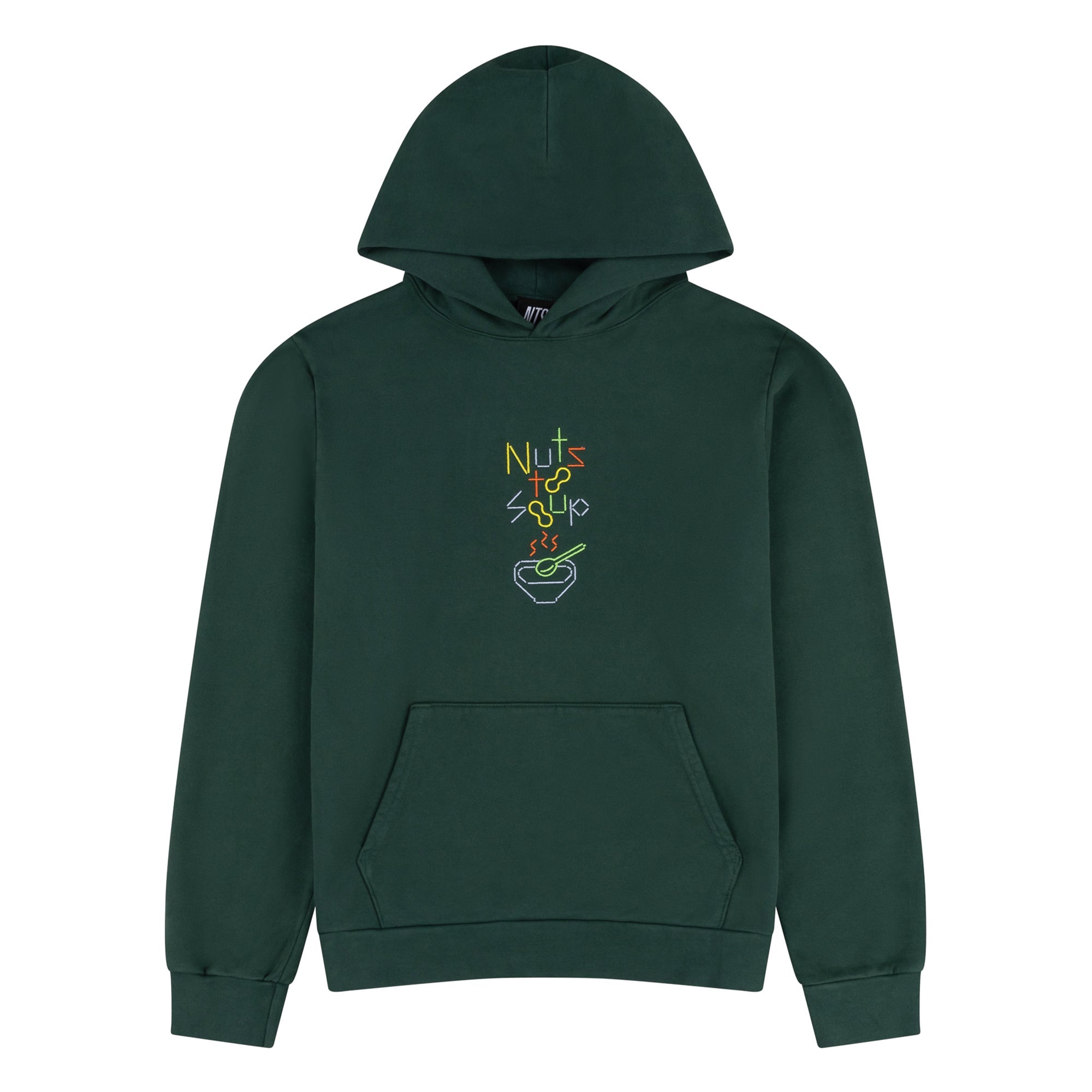 NUTS TO SOUP STICKS GREEN HOODIE