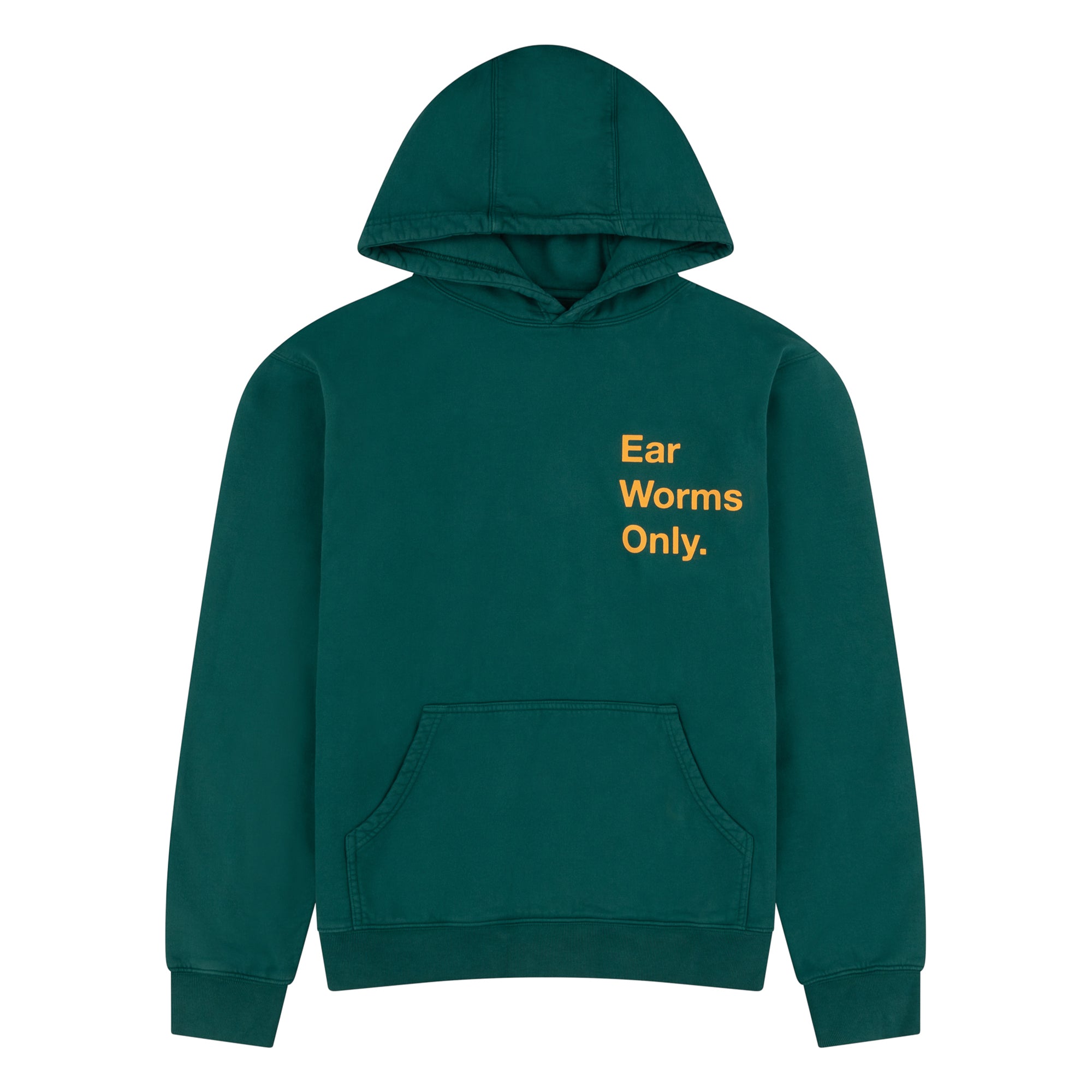 BRAIN DEAD X NTS EAR WORMS ONLY FOREST GREEN HOODIE