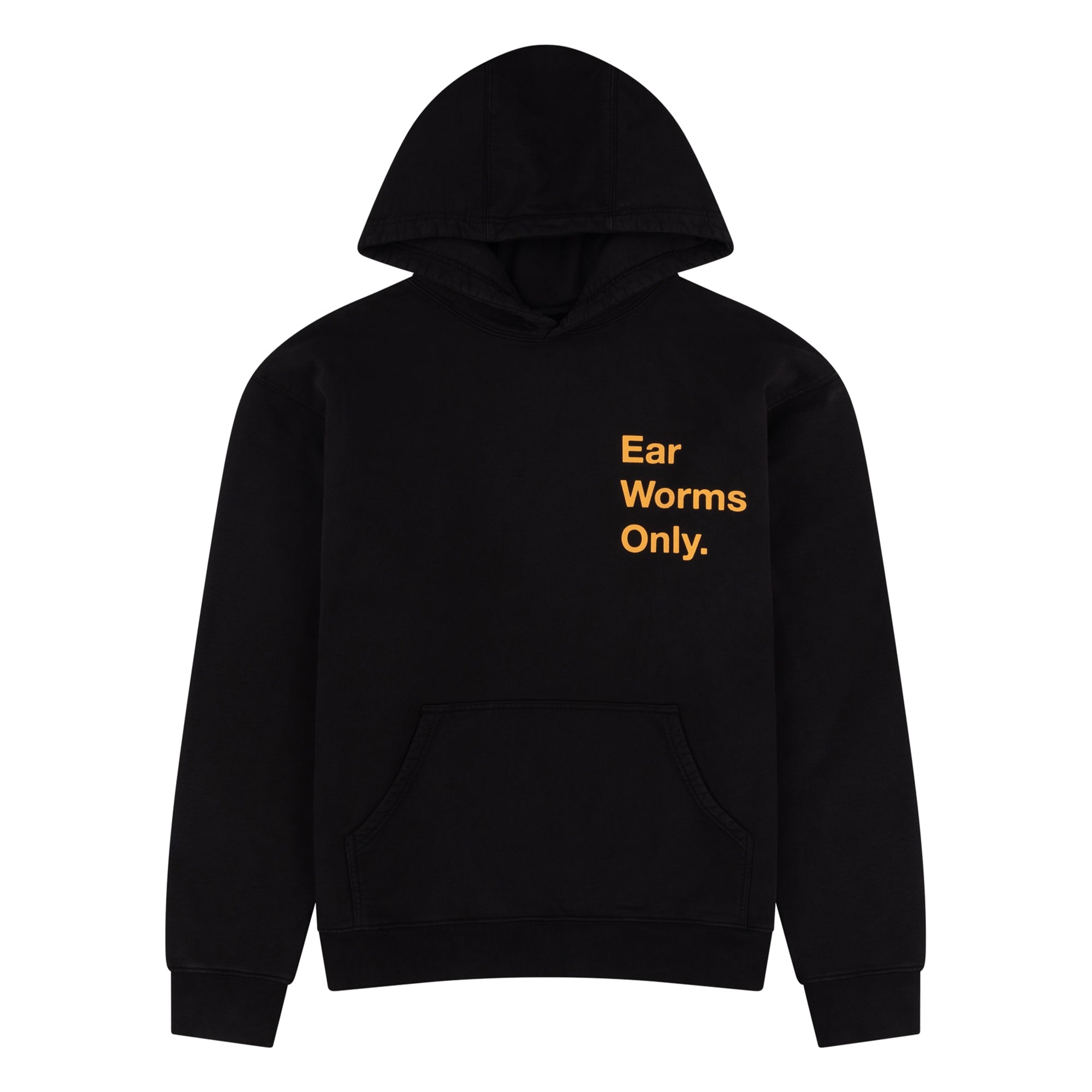 BRAIN DEAD X NTS EAR WORMS ONLY BLACK HOODIE