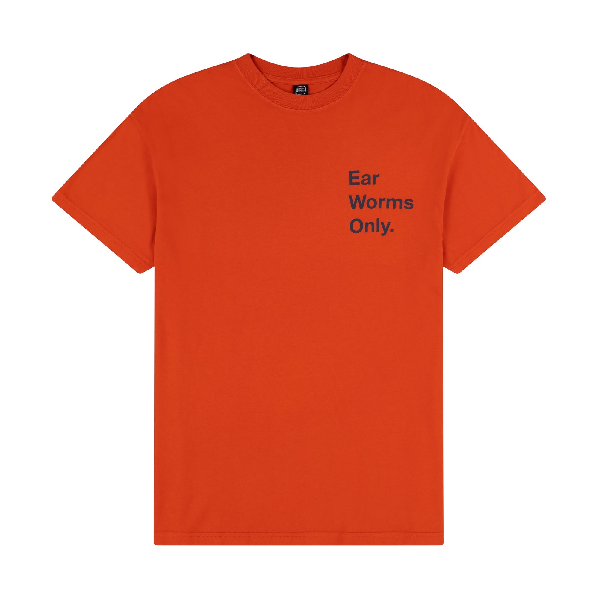 BRAIN DEAD X NTS EAR WORMS ONLY ORANGE TEE