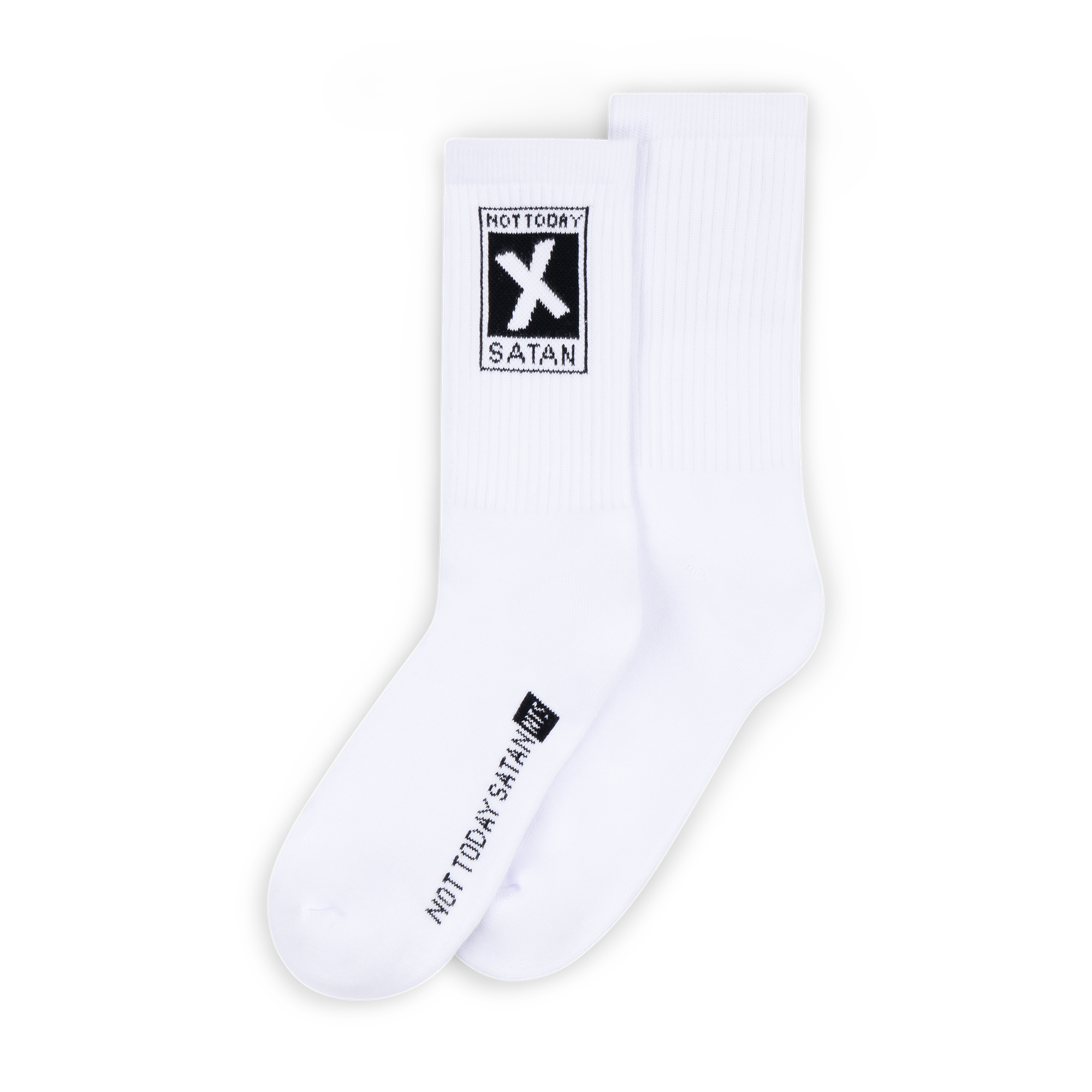 NTS RADIO - Not Today Satan Socks - White