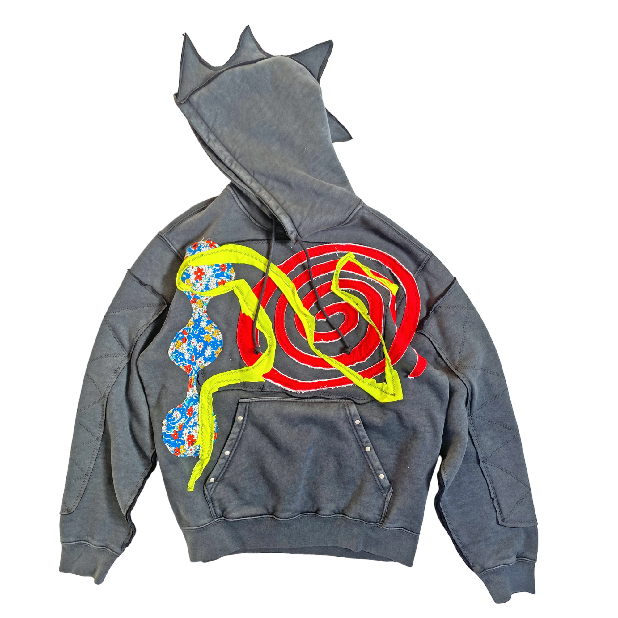 Ed Curtis X NTS Hoodie - Red & Yellow V2 - NTS
