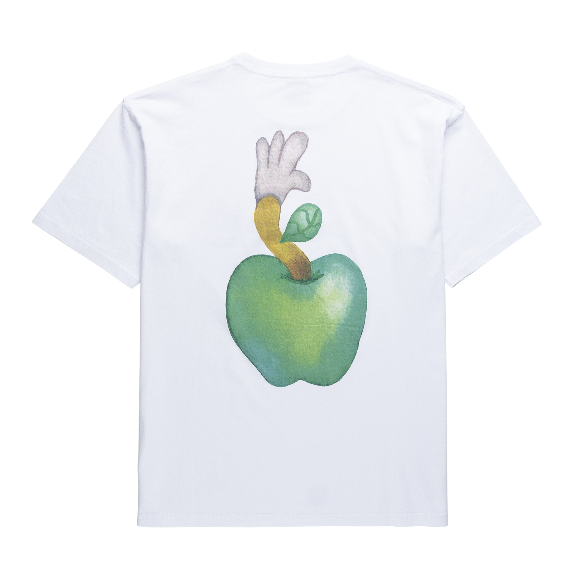 white t shirt apple cut