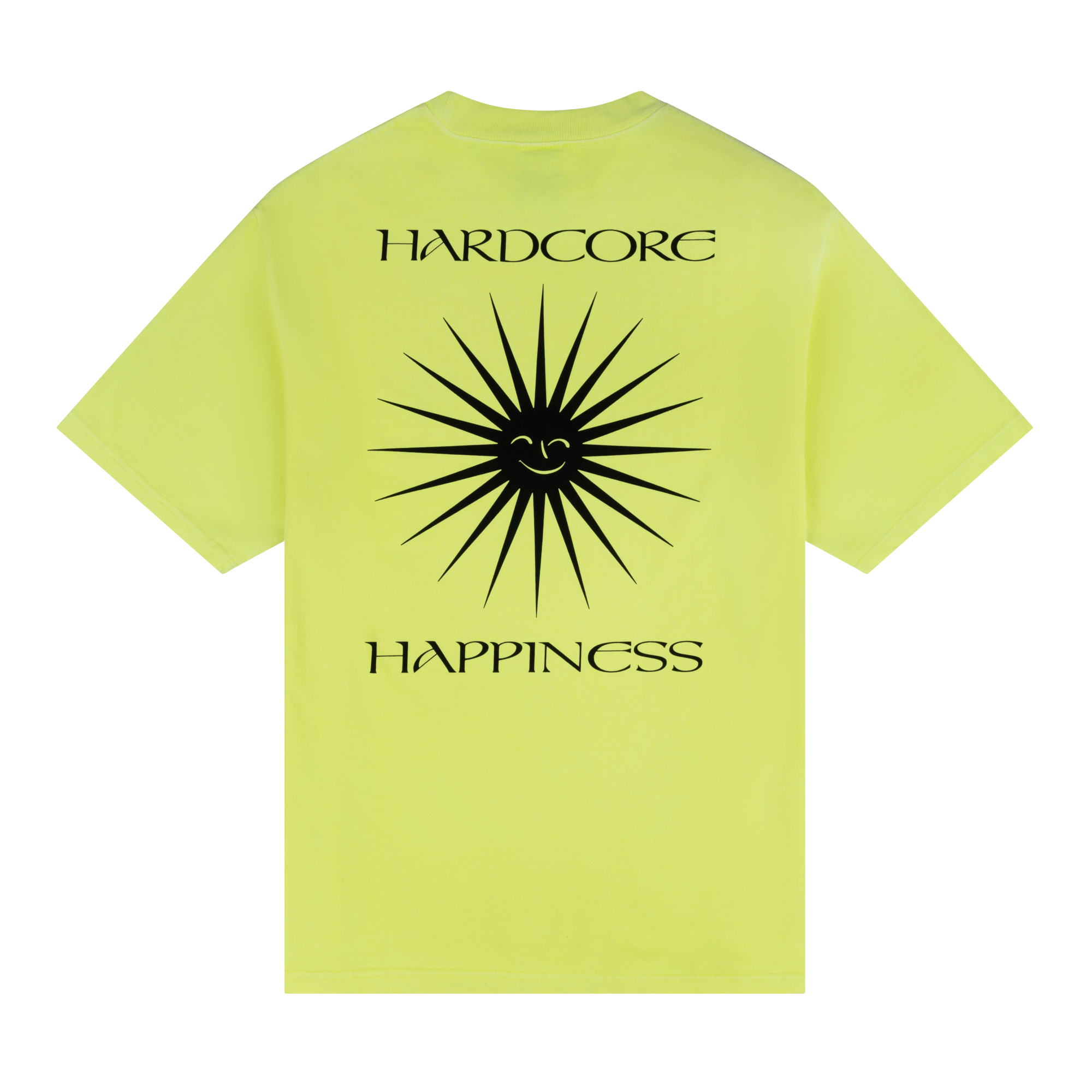 NTS RADIO - Hardcore Happiness Tee - Fluorescent Yellow