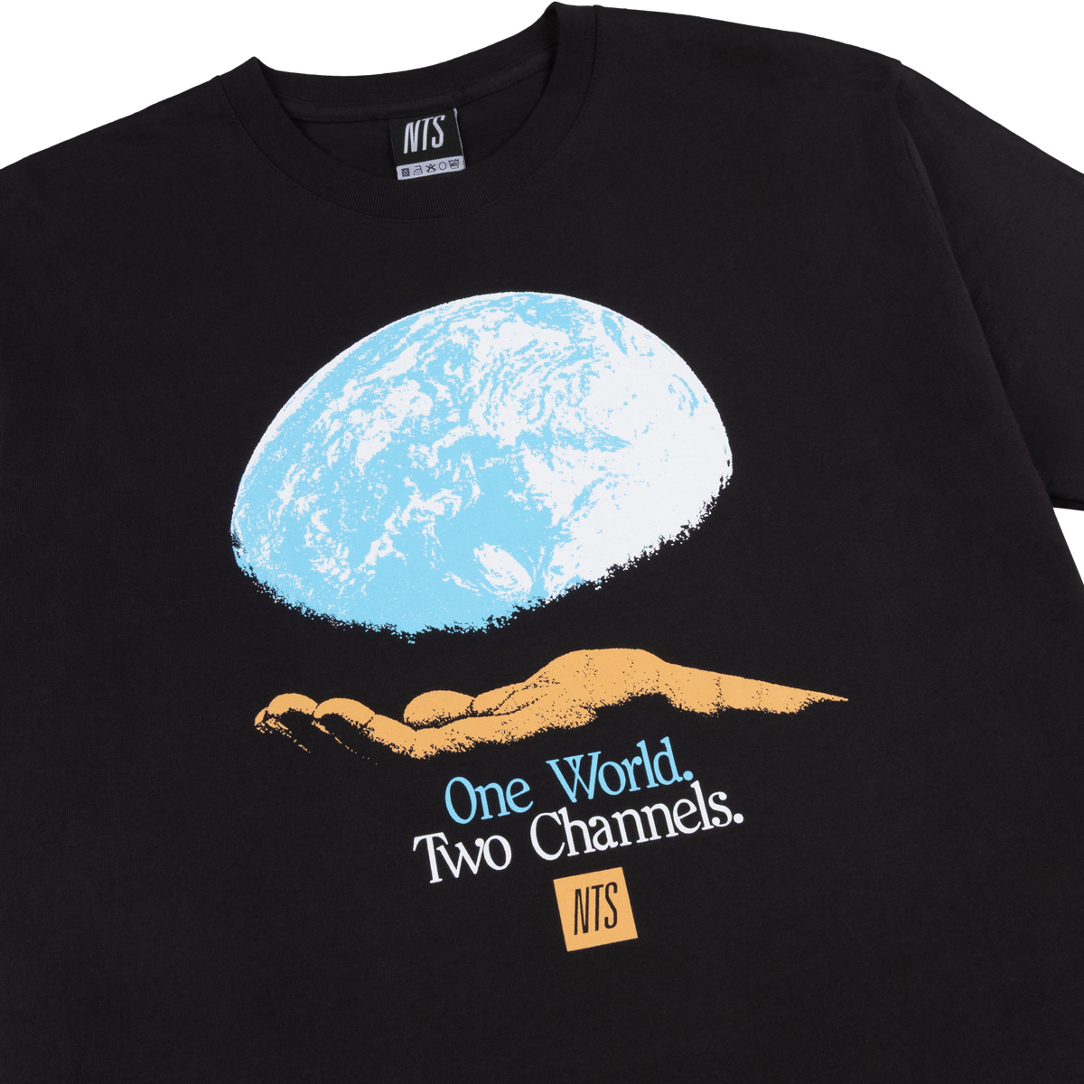 NTS RADIO - One World Two Channels Tee - Black