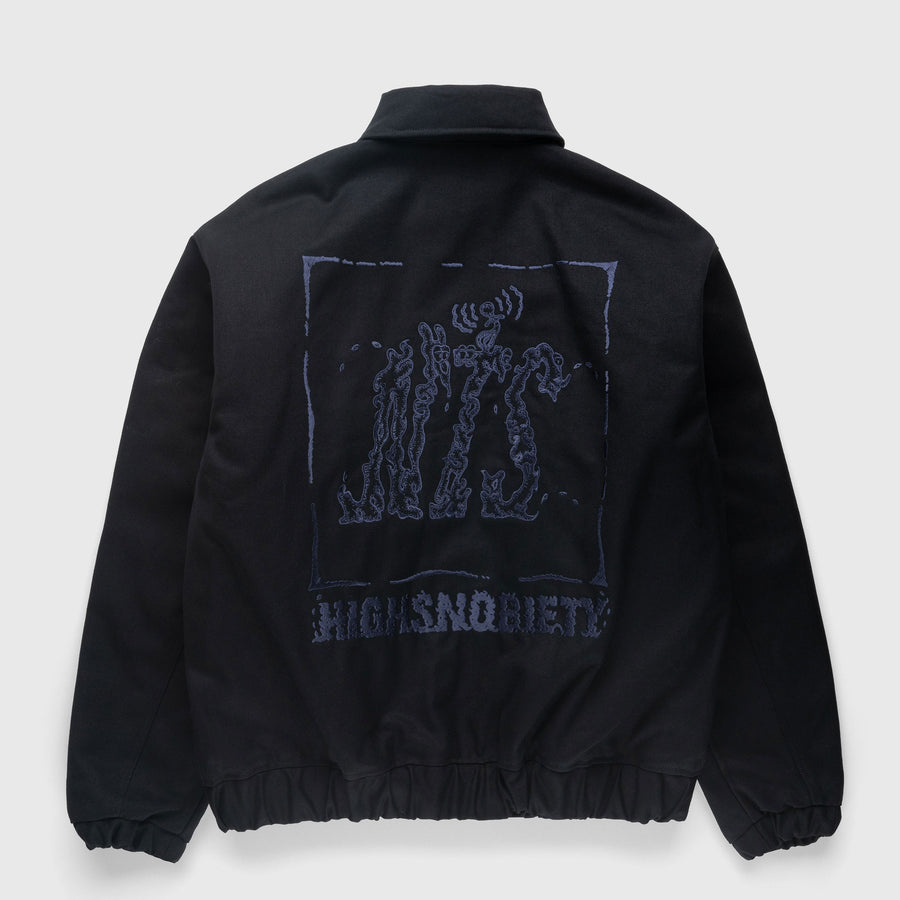 NTS RADIO - Highsnobiety X NTS Canvas Bomber Jacket - Black