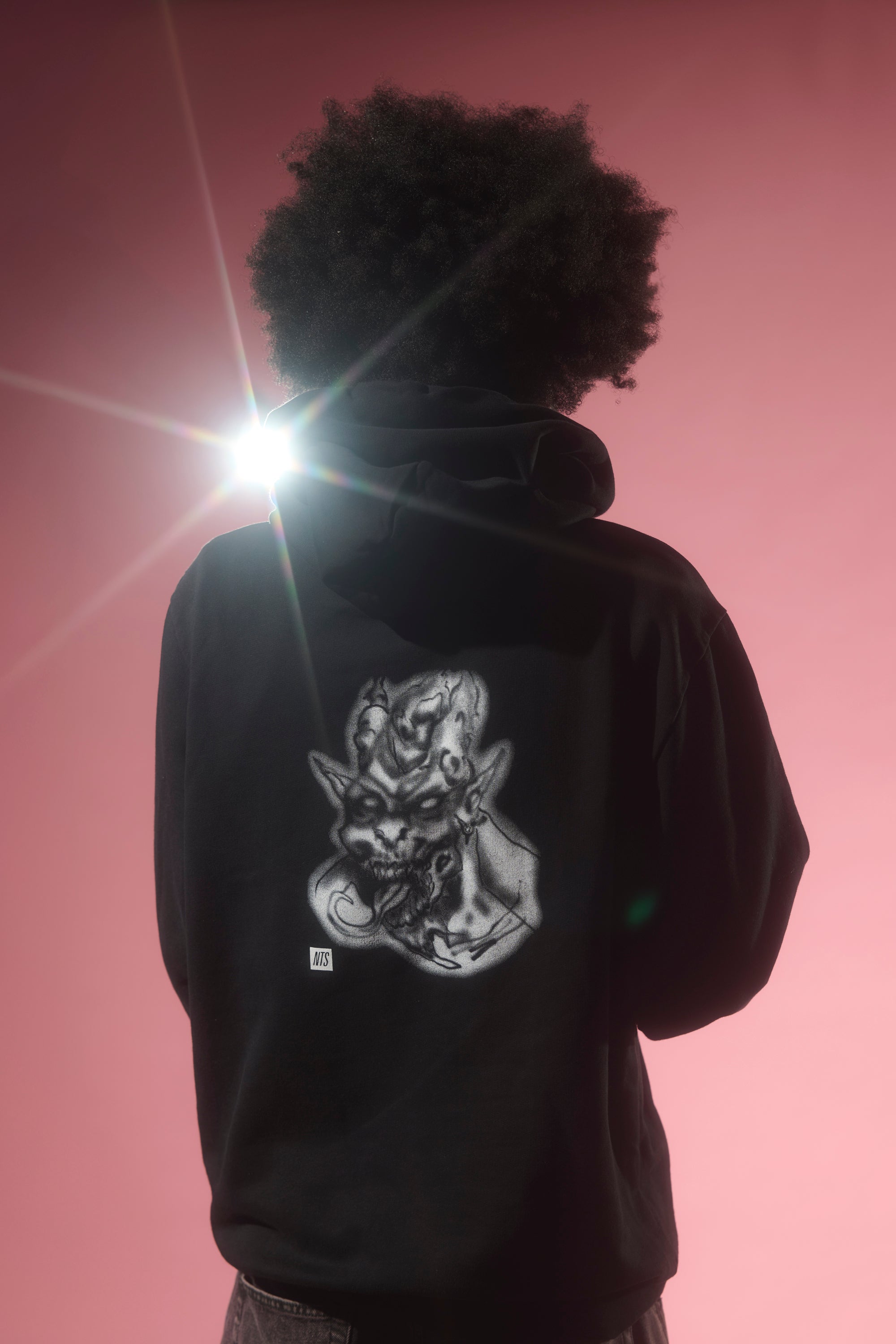 NTS RADIO - Spacebrat x NTS DIAMONDS HOODIE – BLACK