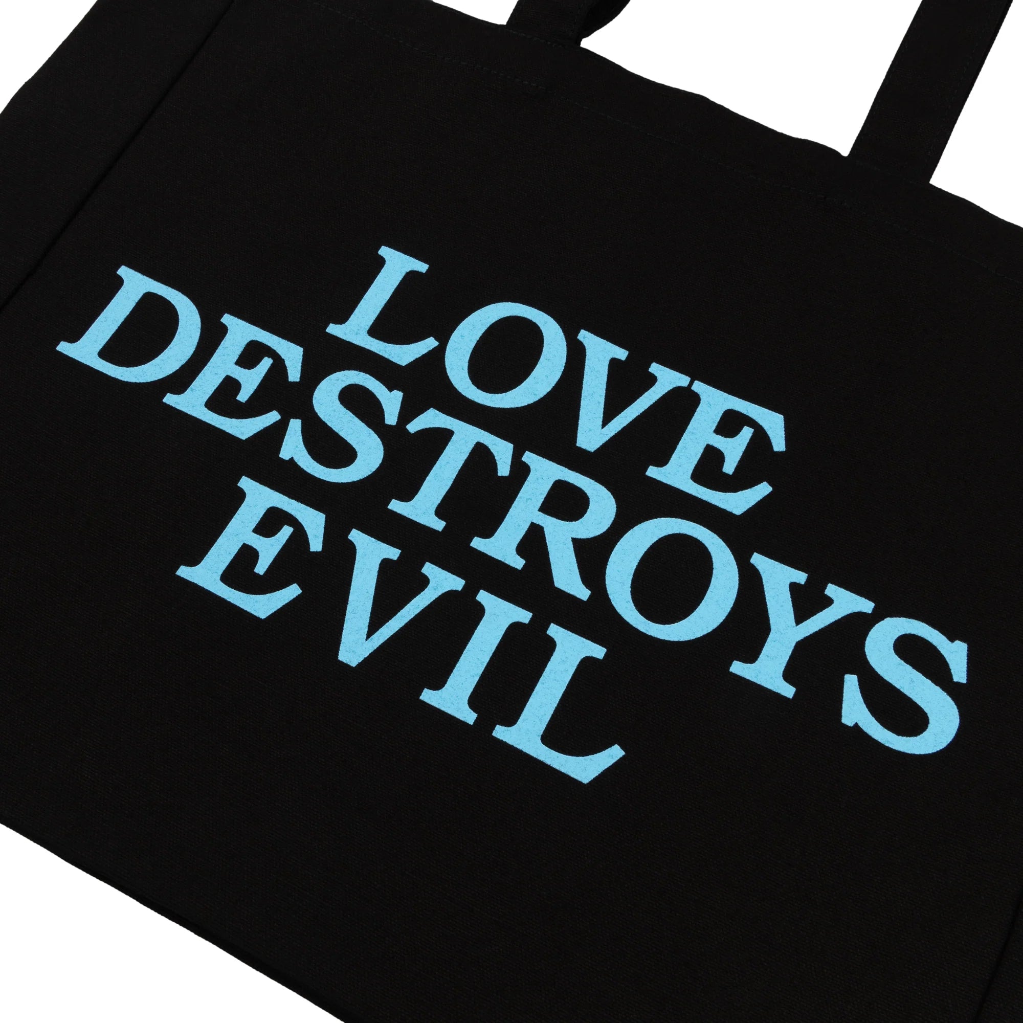 NTS RADIO - CRAMMED DISCS X NTS LOVE DESTROYS EVIL TOTE BAG - BLACK