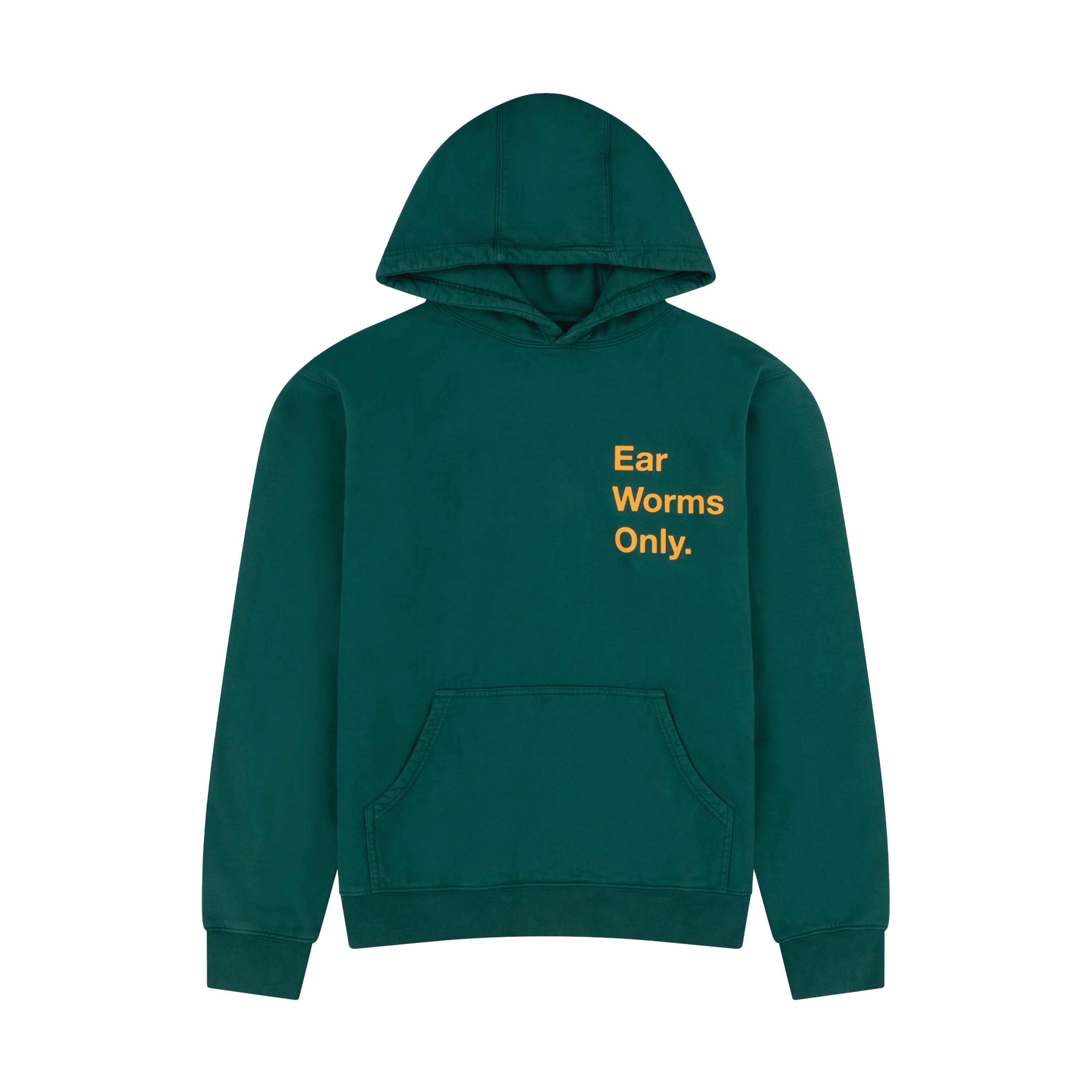 NTS RADIO - BRAIN DEAD X NTS EAR WORMS ONLY FOREST GREEN HOODIE