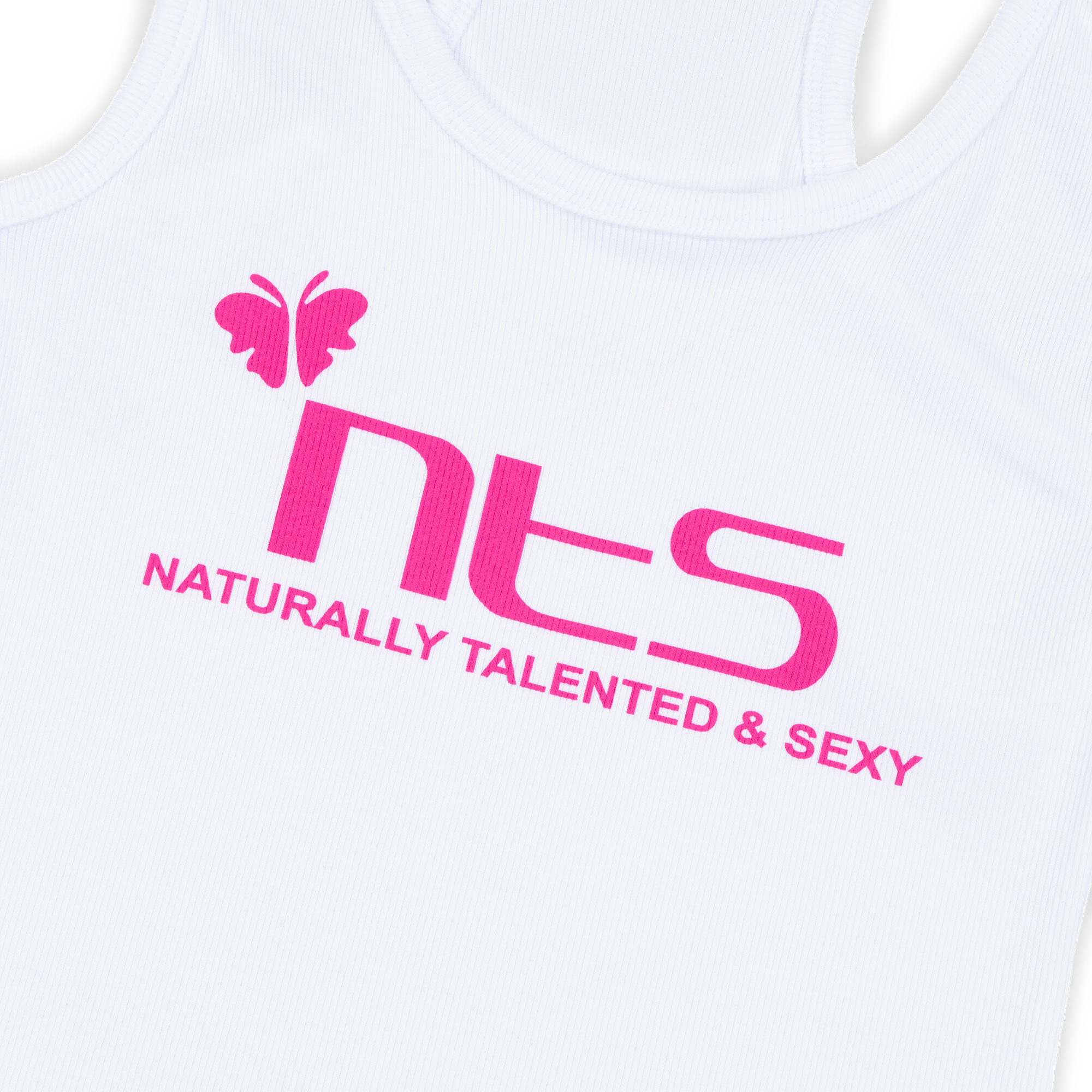 NTS RADIO - Butterfly Tank Top - White