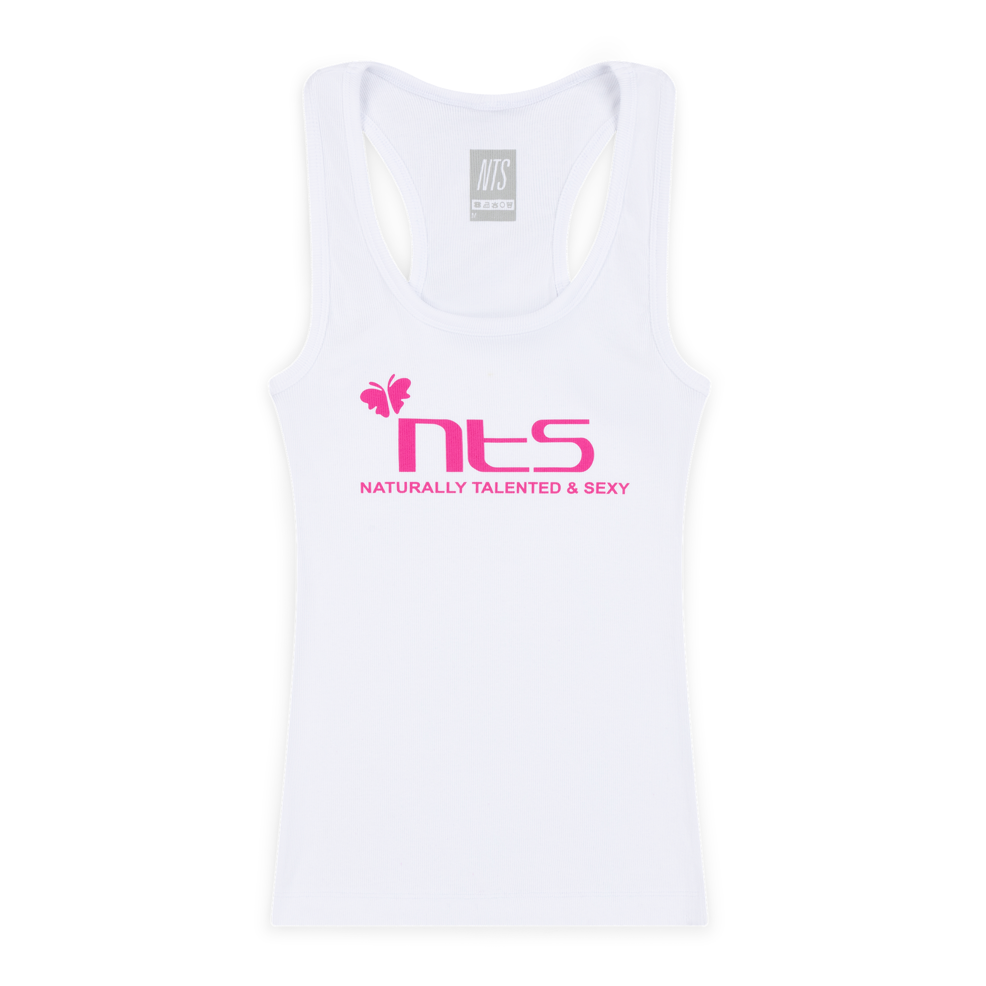 NTS RADIO - Butterfly Tank Top - White