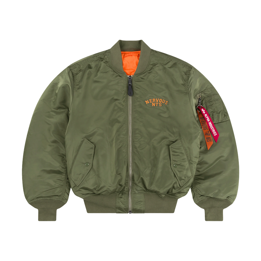 NTS RADIO - Nervous X NTS MA-1 Bomber Jacket - Green