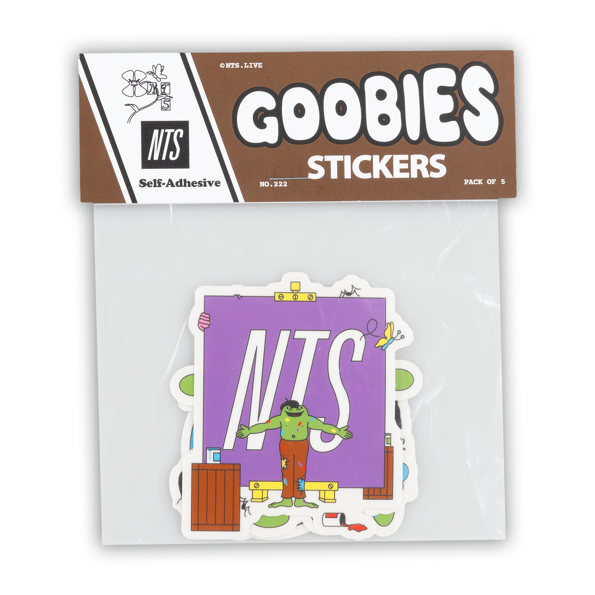 NTS RADIO - Frog Sticker Pack - Multi-Coloured.