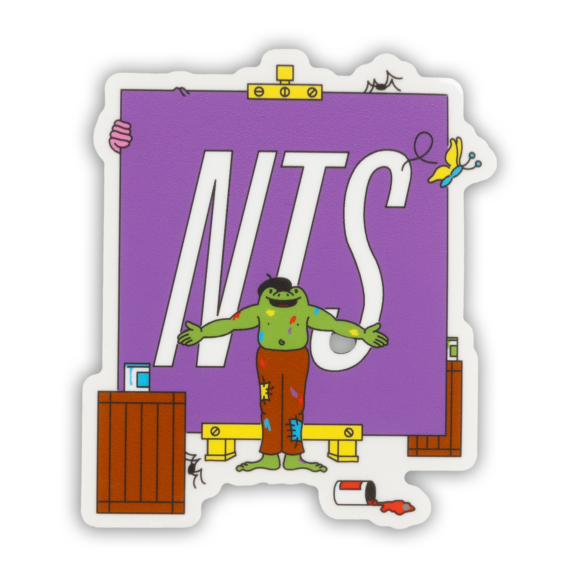 NTS RADIO - Frog Sticker Pack - Multi-Coloured.