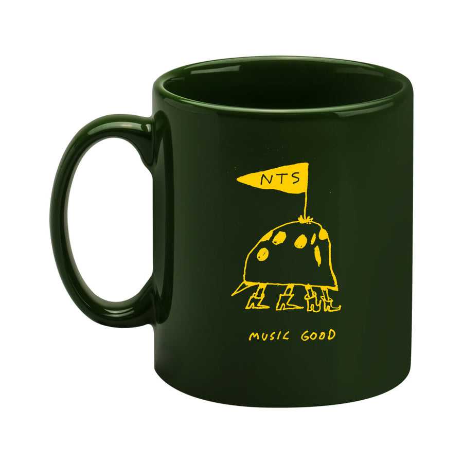 YELLOW ON GREEN MUSIC GOOD MUG