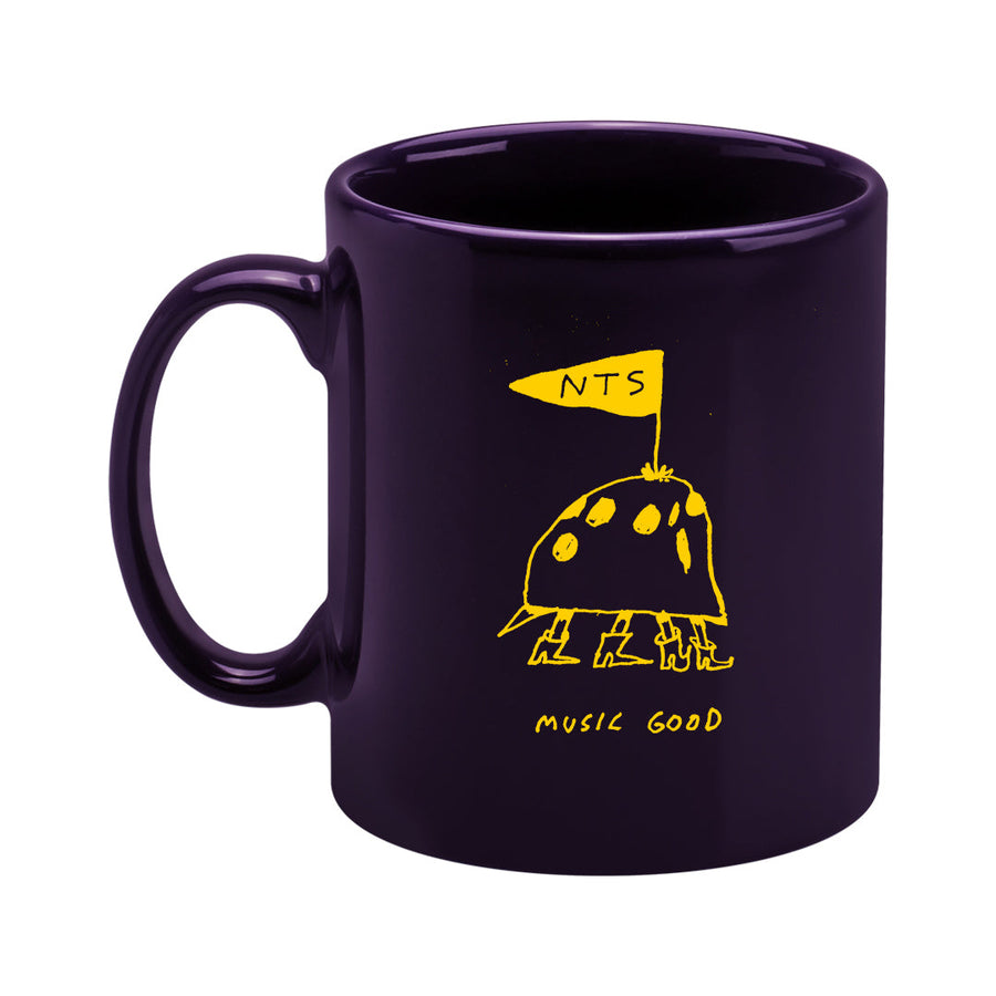 YELLOW ON PURPLE MUSIC GOOD MUG