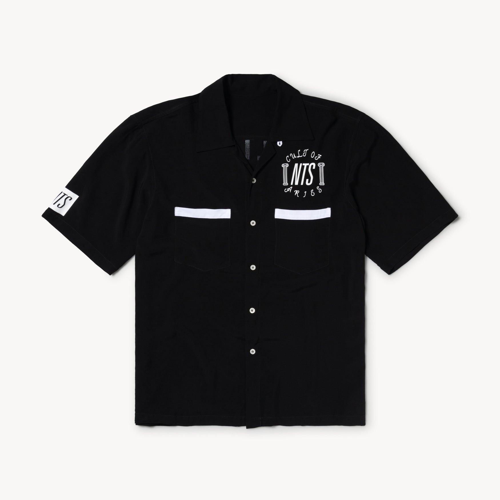 NTS x ARIES BLACK BOWLING HAWAIIAN SHIRT
