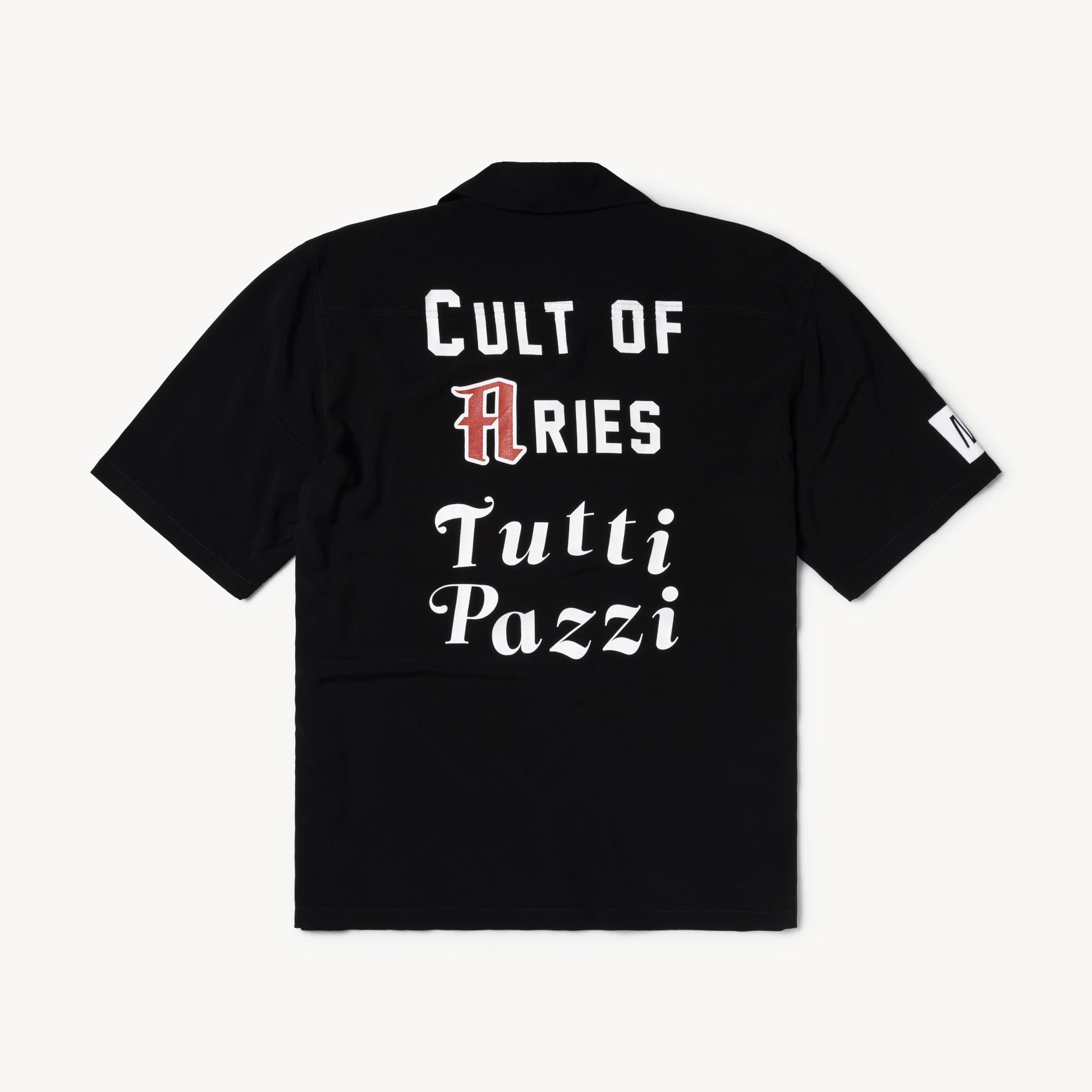NTS x ARIES BLACK BOWLING HAWAIIAN SHIRT