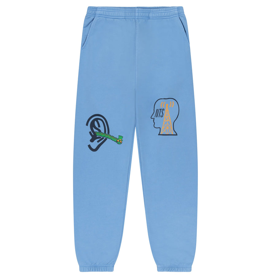 BRAIN DEAD X NTS LIGHT BLUE SWEATPANTS