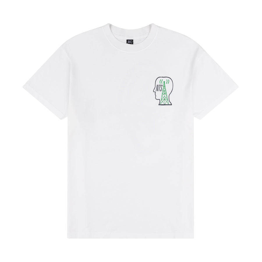 BRAIN DEAD X NTS EAR WORMS ONLY WHITE TEE