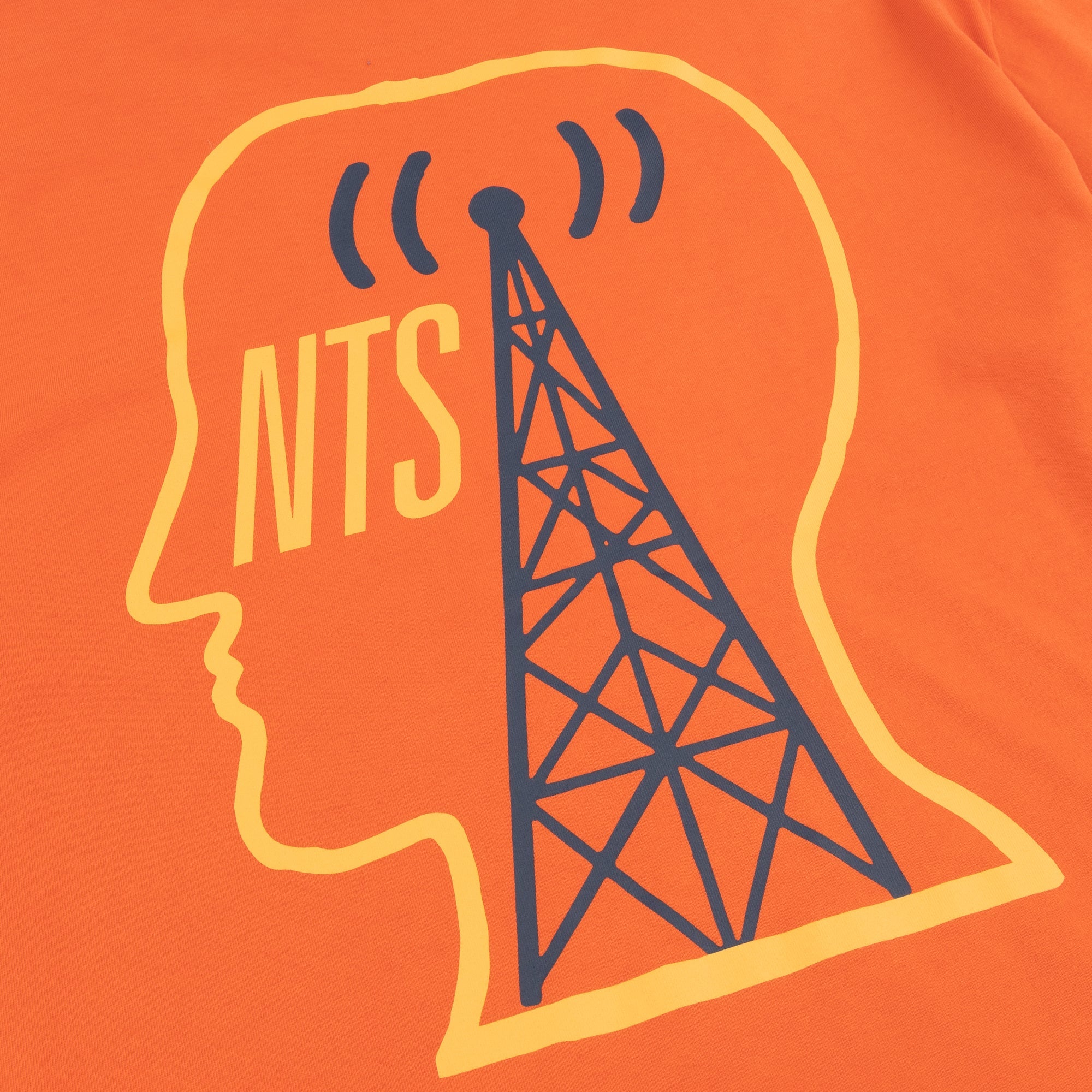 NTS RADIO - BRAIN DEAD X NTS EAR WORMS ONLY ORANGE TEE