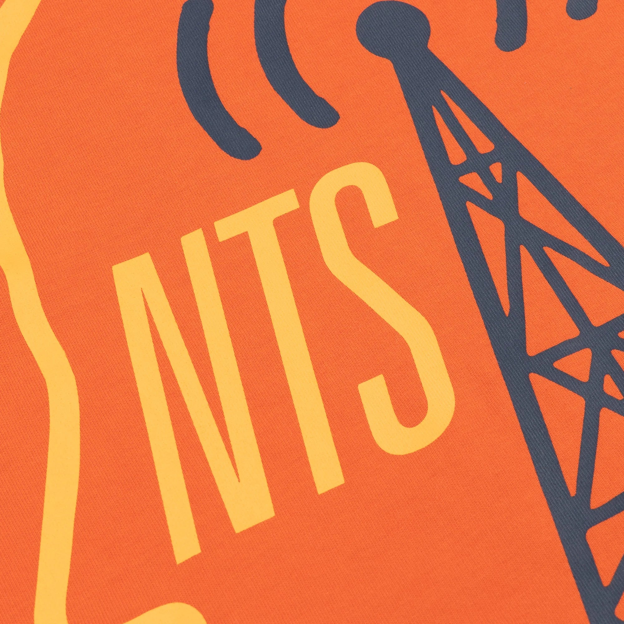 NTS RADIO - BRAIN DEAD X NTS EAR WORMS ONLY ORANGE TEE