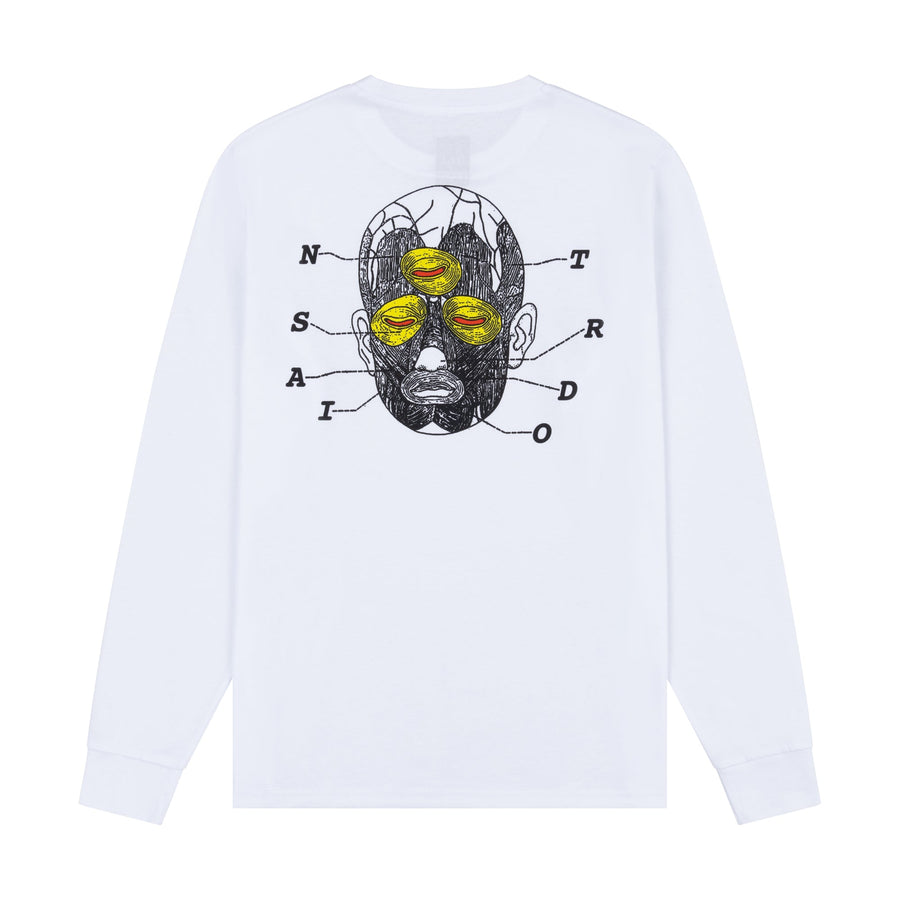 CRANIUM WHITE LONGSLEEVE TEE