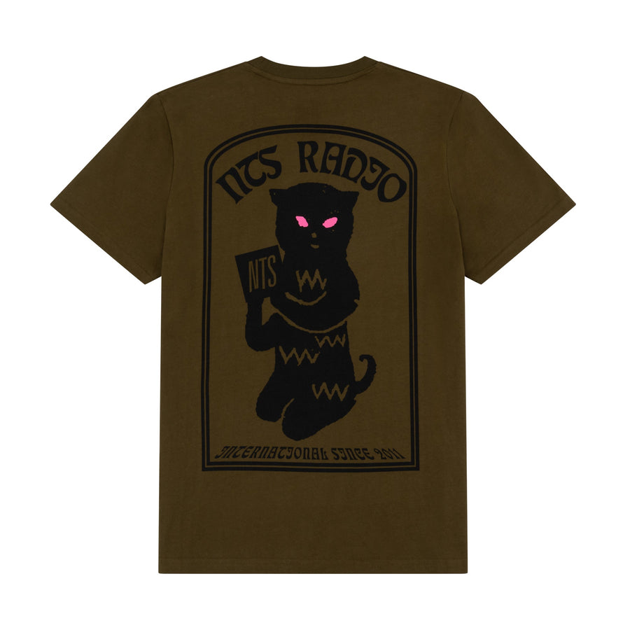 BLACK CAT GREEN TEE