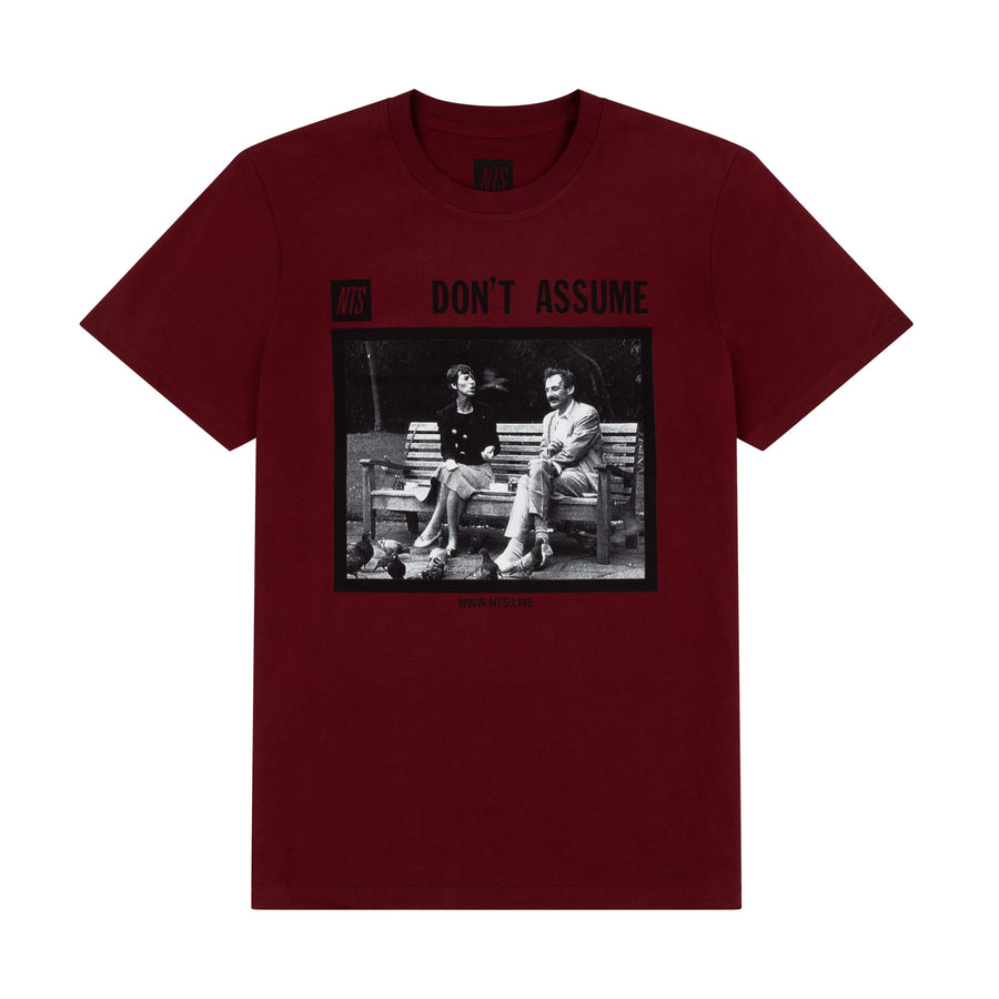 DON'T ASSUME OG BURGUNDY TEE