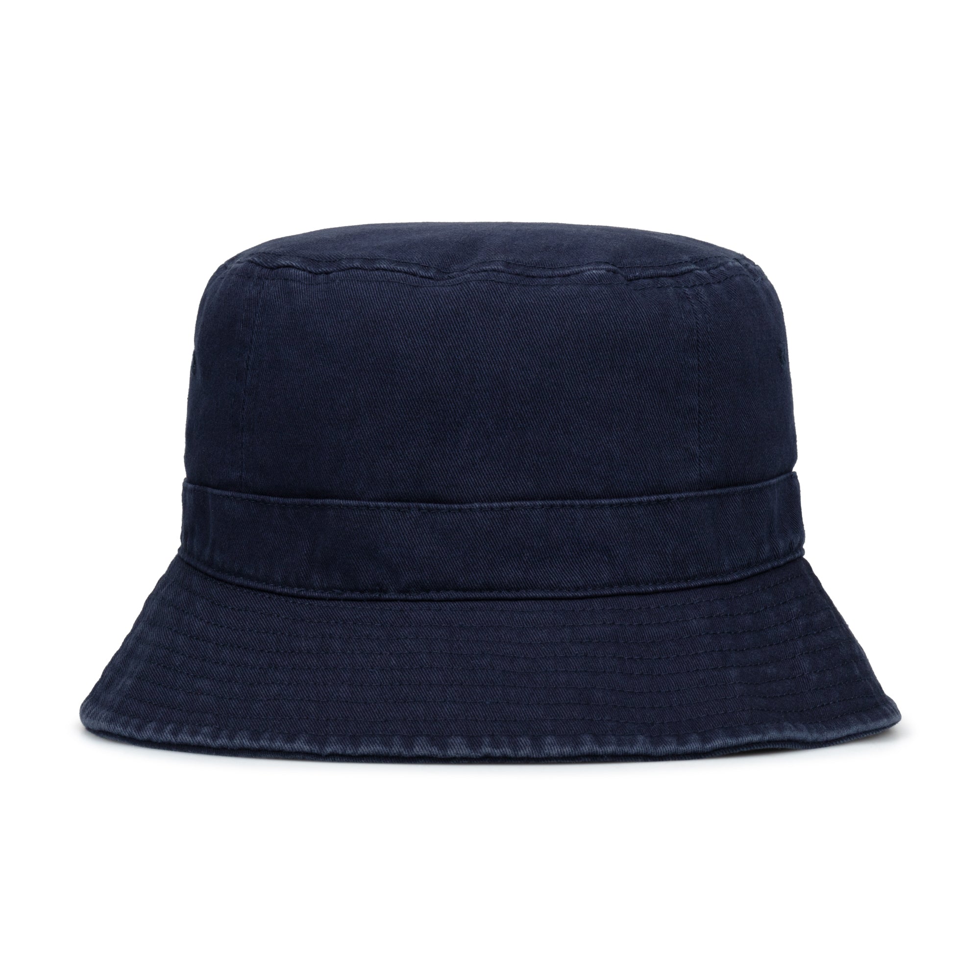 BRAIN DEAD X NTS LOGO EMBROIDERED BUCKET HAT NAVY