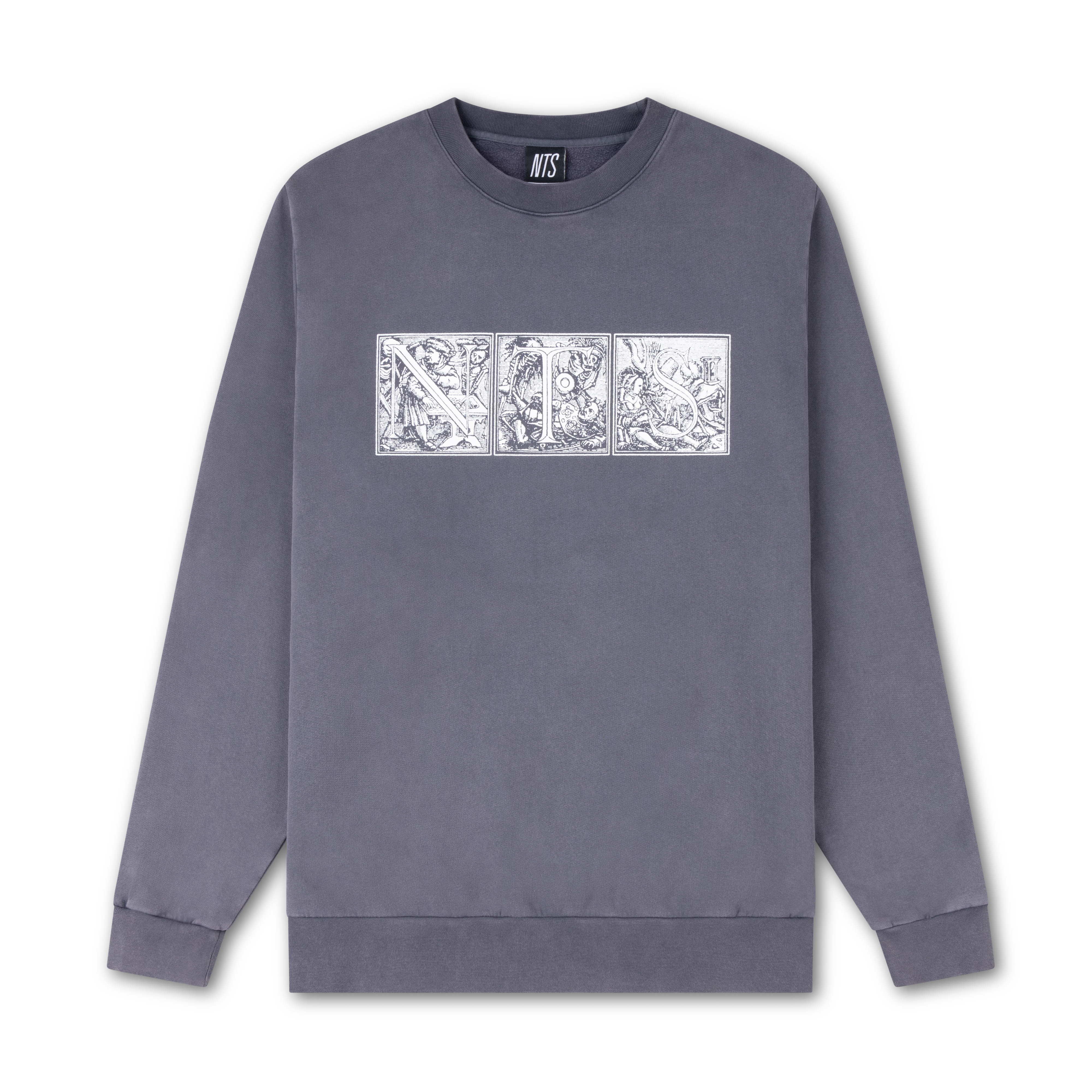 NTS RADIO - Medieval Logo Sweatshirt - Slate