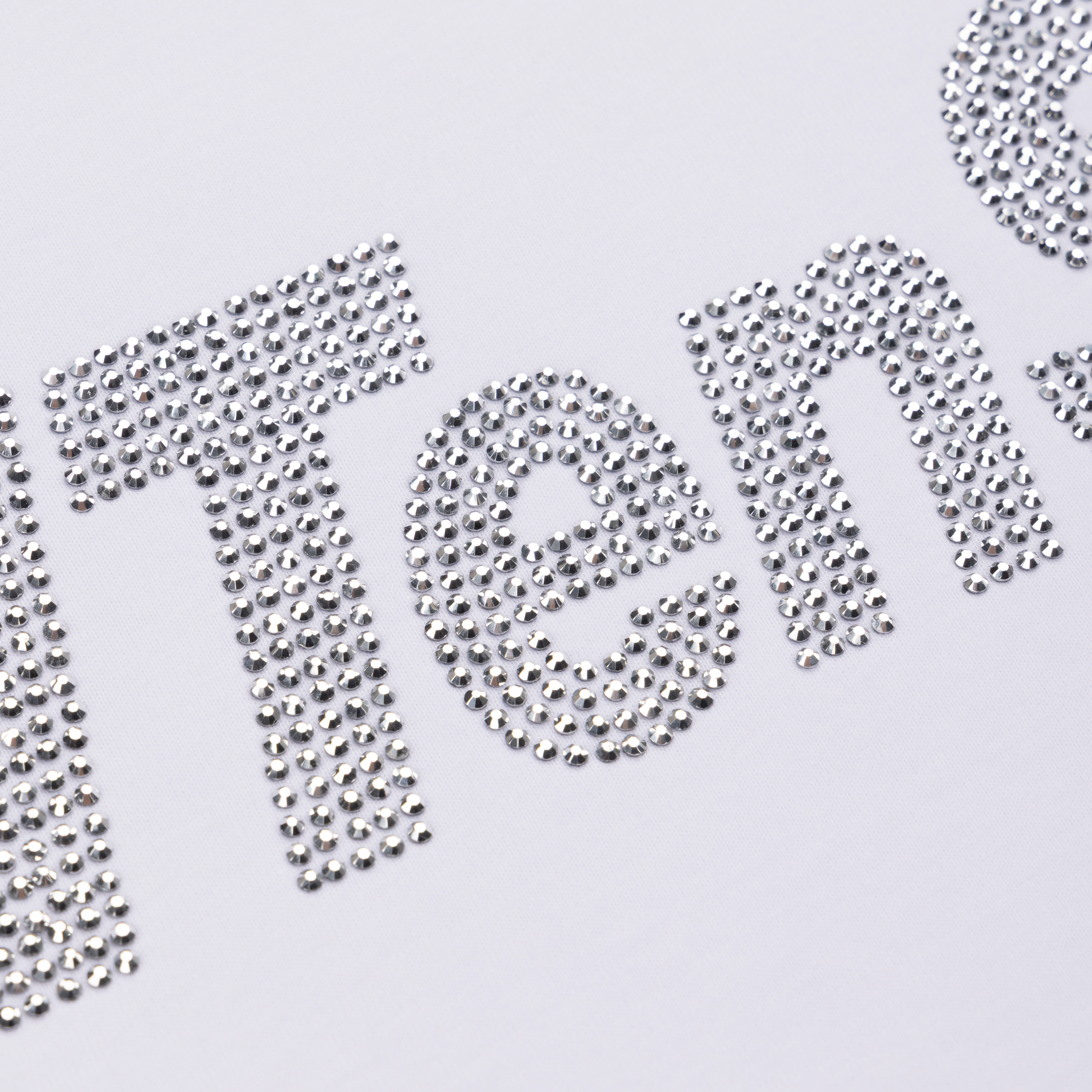 NTS RADIO - iNTenSe Rhinestone tee - white