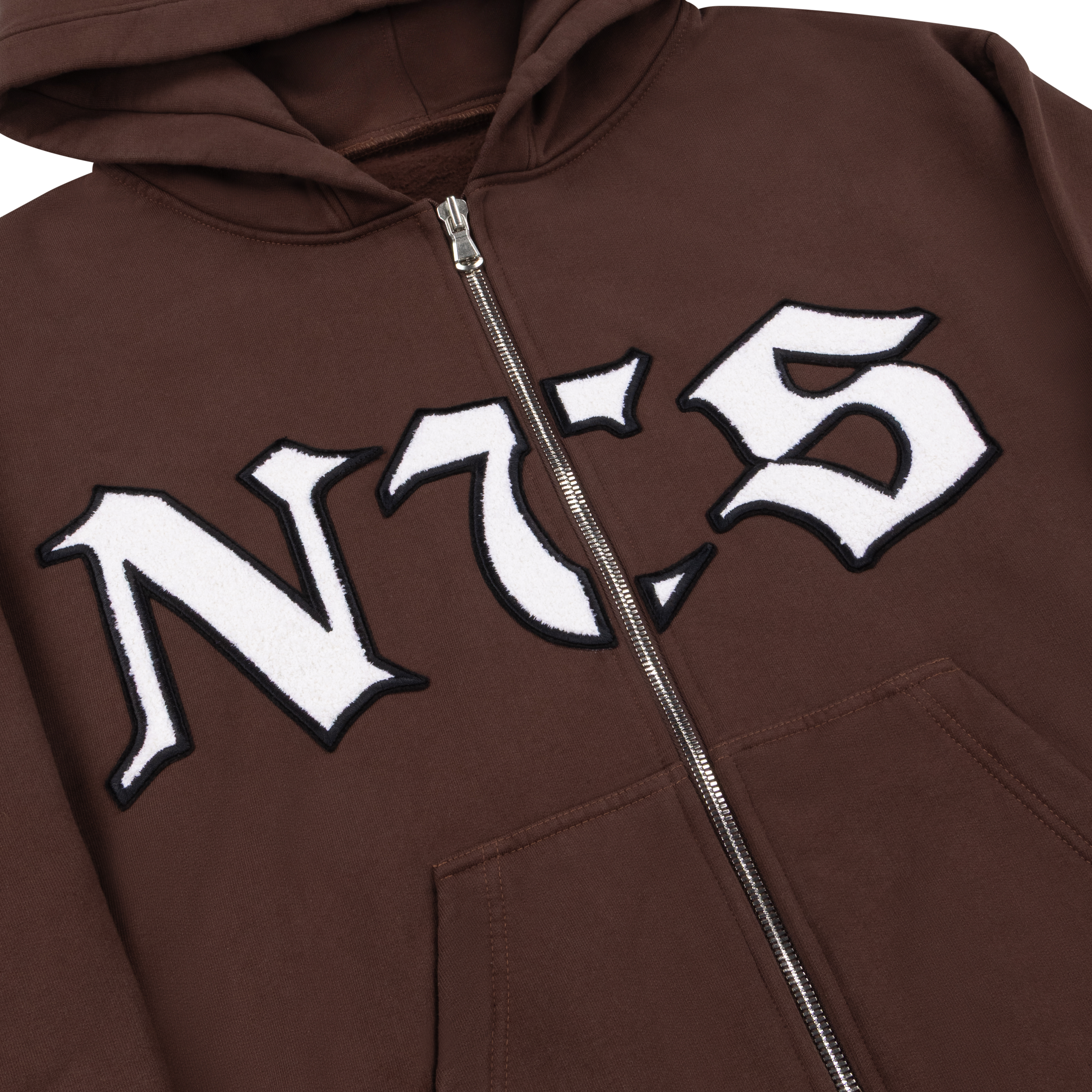 NTS RADIO - NTS Heavyweight Zipped Hoodie - Brown