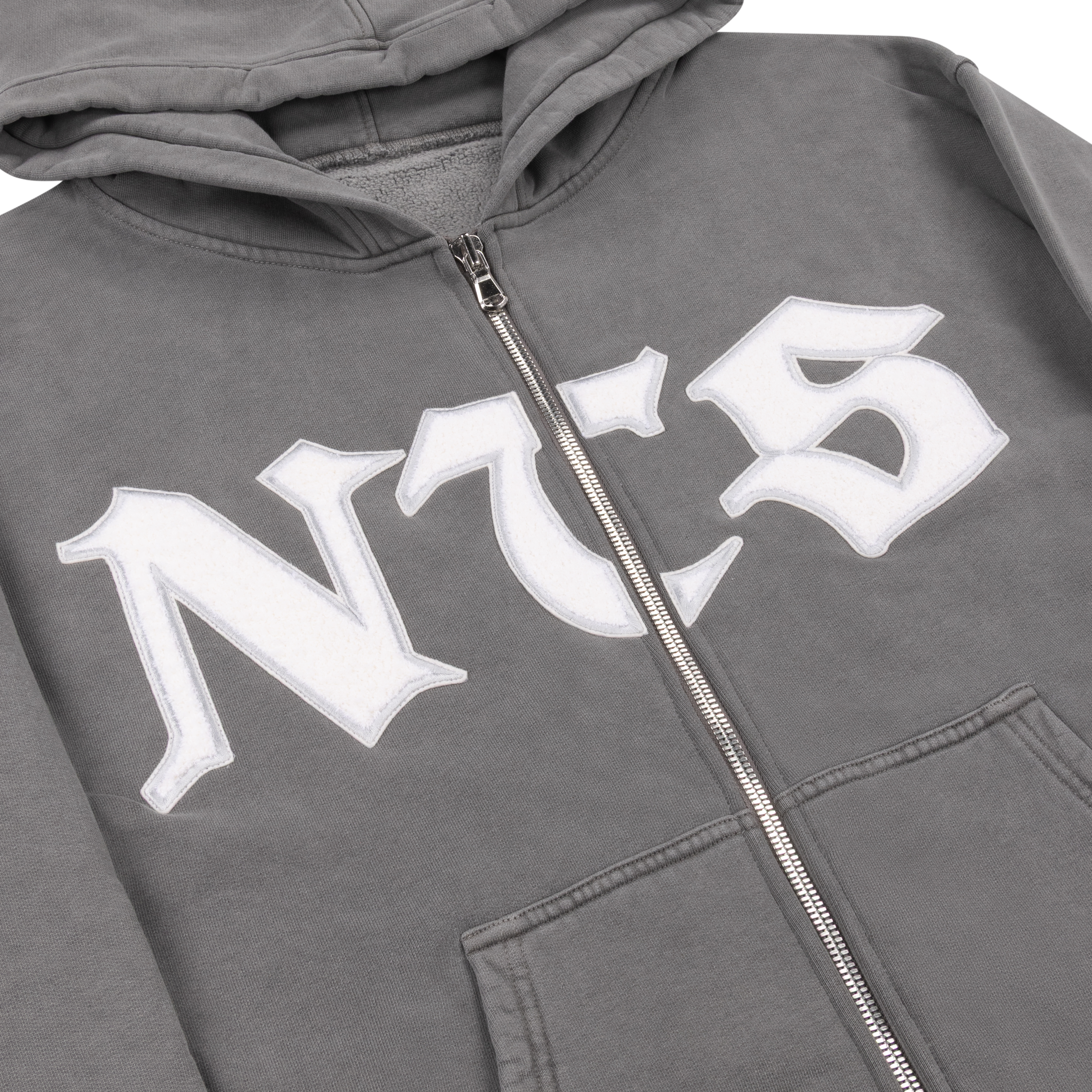 NTS RADIO - NTS Heavyweight Zipped Hoodie - Grey