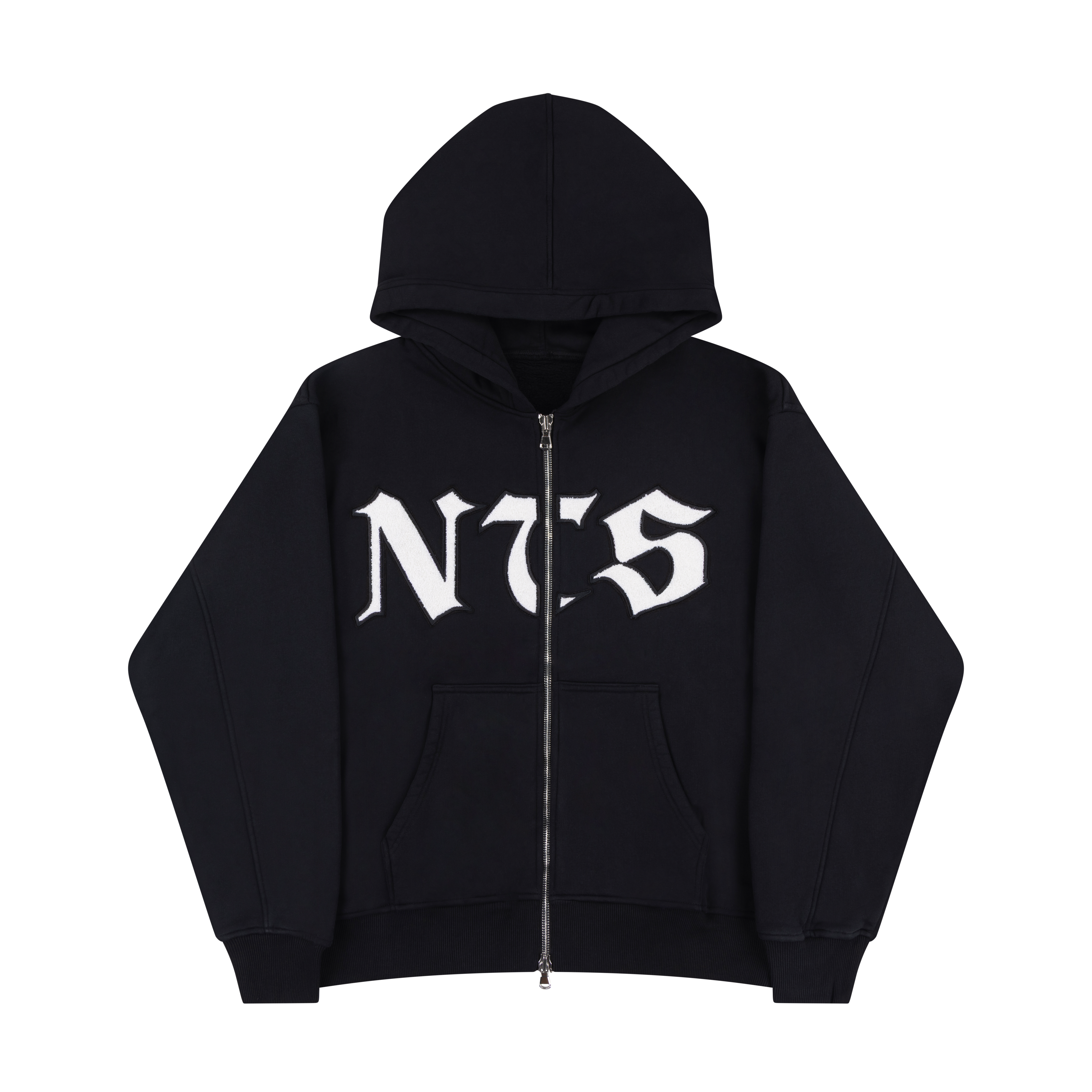 NTS RADIO - NTS Heavyweight Zipped Hoodie - Black
