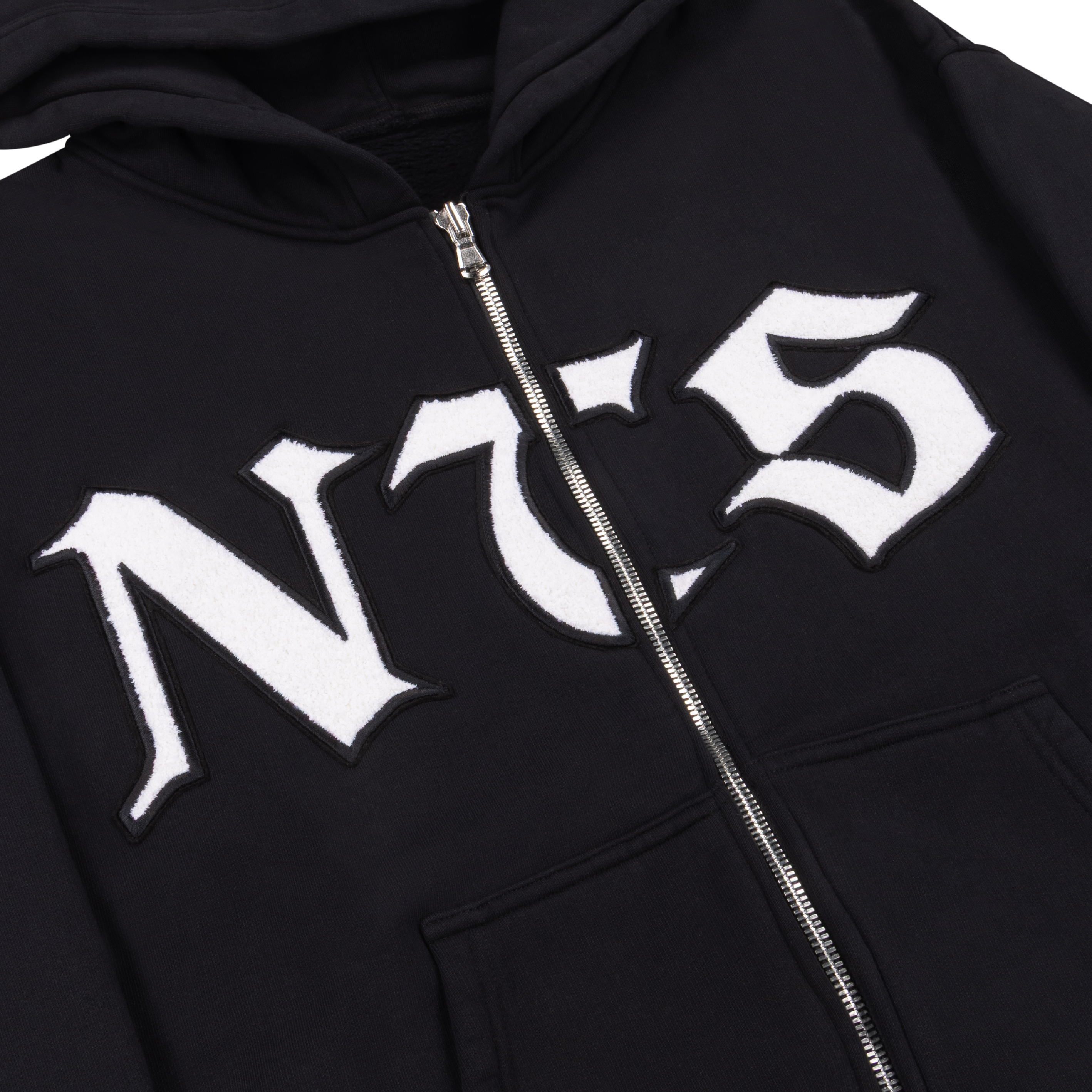 NTS RADIO - NTS Heavyweight Zipped Hoodie - Black