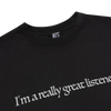 NTS RADIO - I'm A Really Great Listener Tee - Black