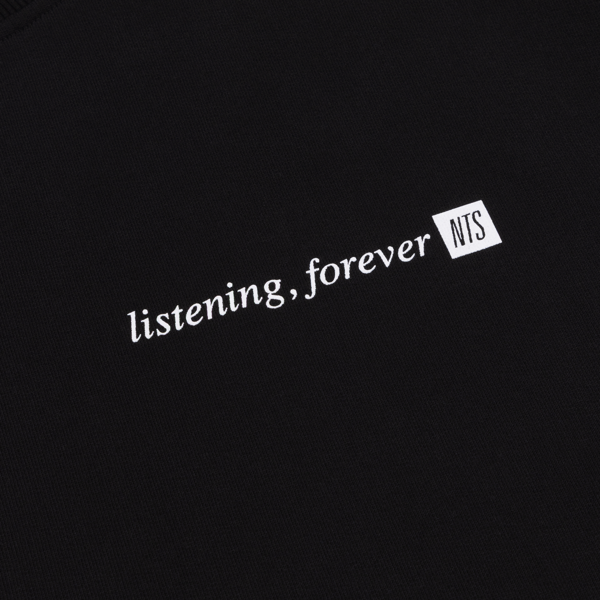 NTS RADIO - Listening, Forever Sweatshirt - Black