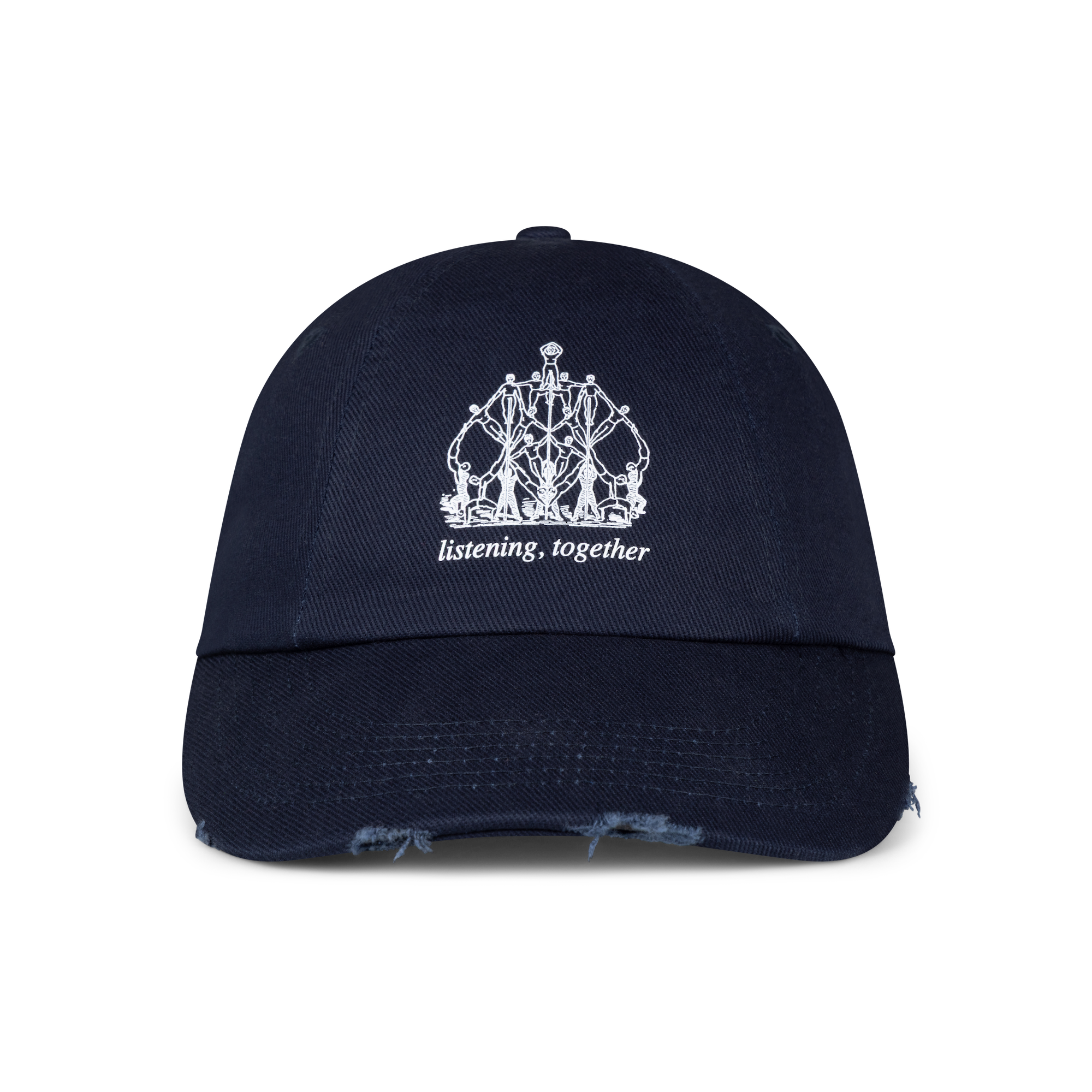 NTS RADIO - Listening, Together Distressed Cap - Navy