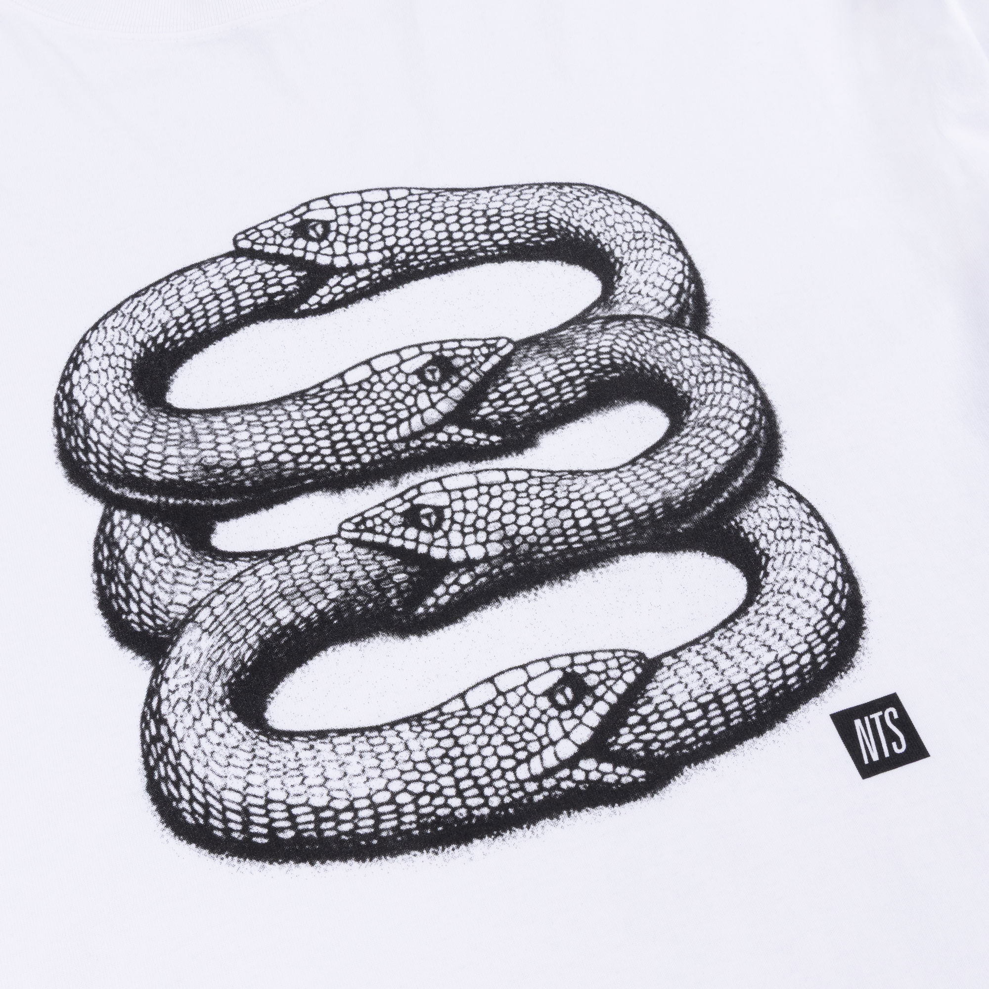 NTS RADIO - Infinity Snake Tee - White