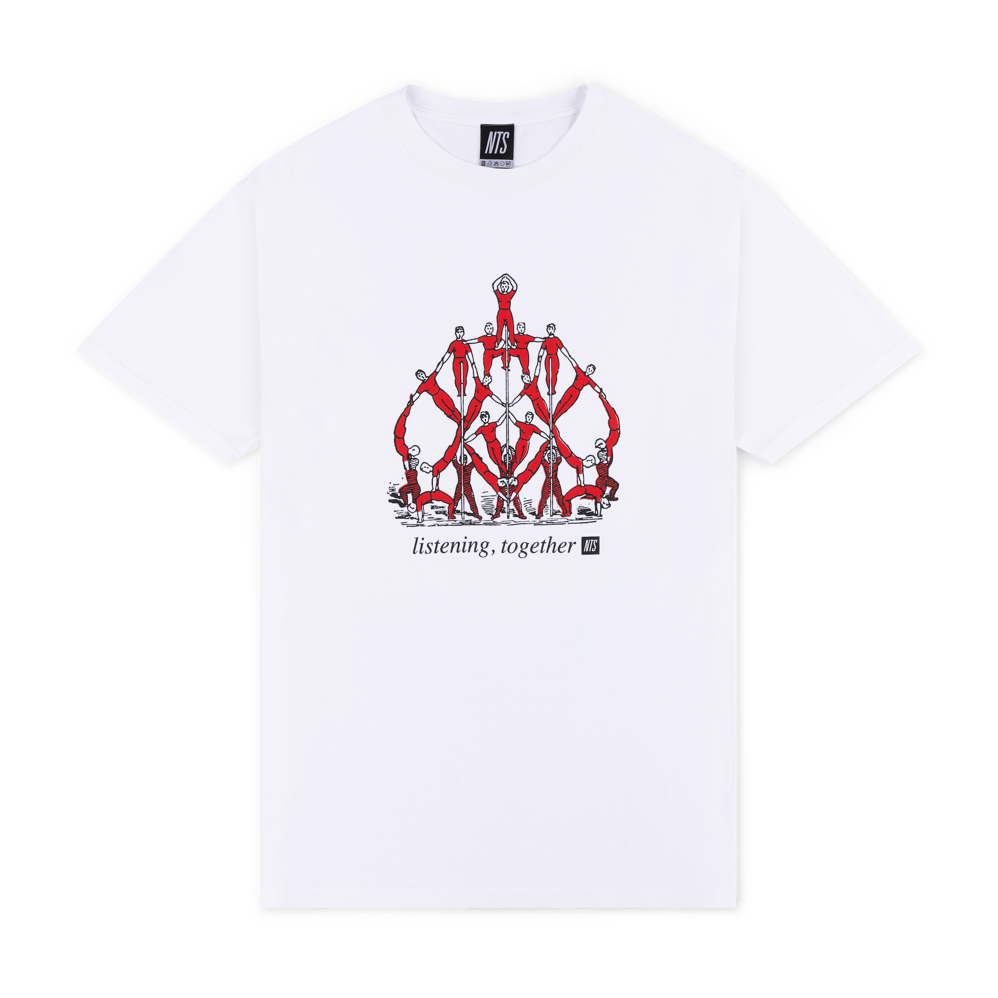 NTS RADIO - Listening, Together Tee - White
